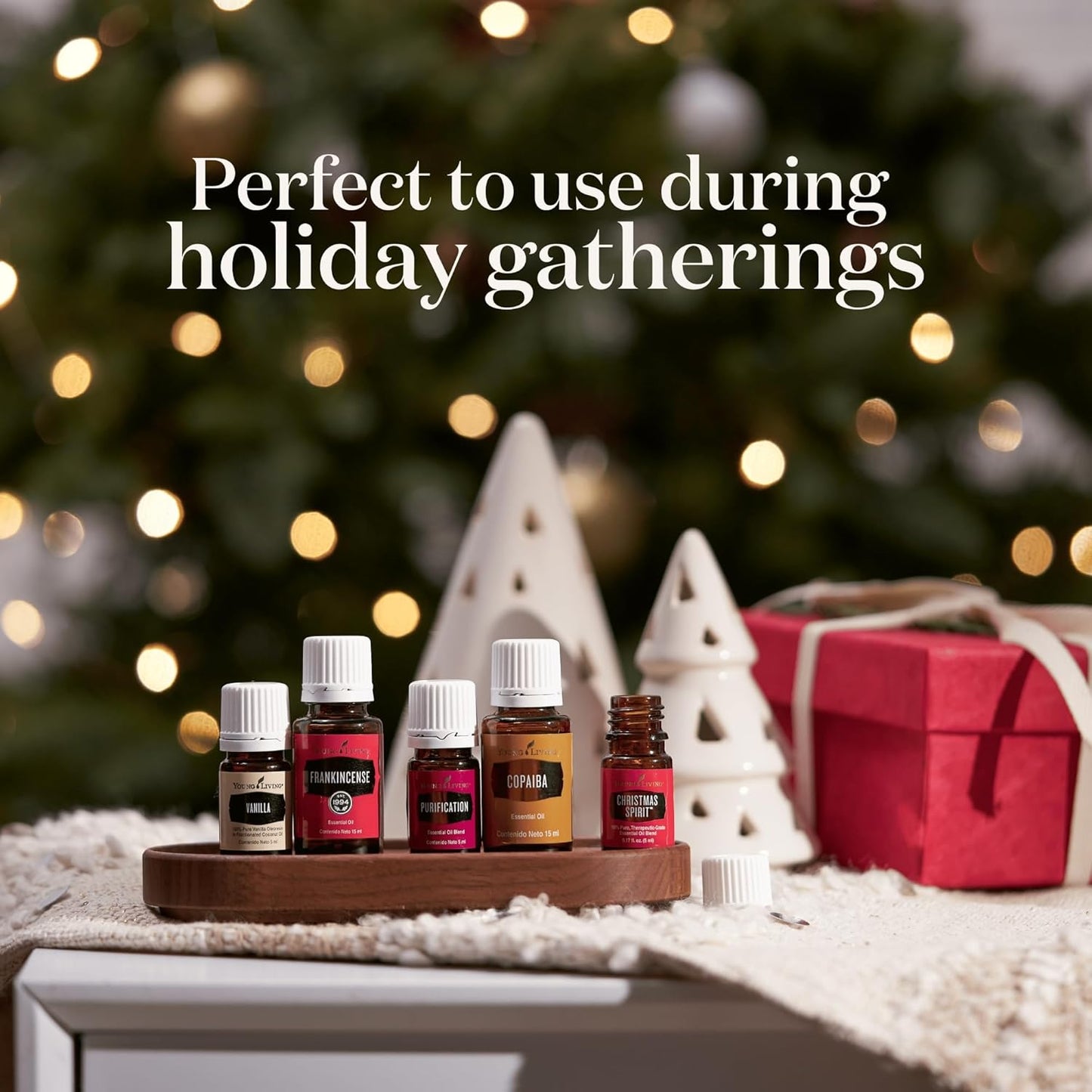 Young Living Christmas Spirit Essential Oil | Use with Essential Oil Diffuser | Add to Spray Bottle to Spritz on Christmas Tree, Clothes, or The Home | Perfect Home Essentials for The Holidays