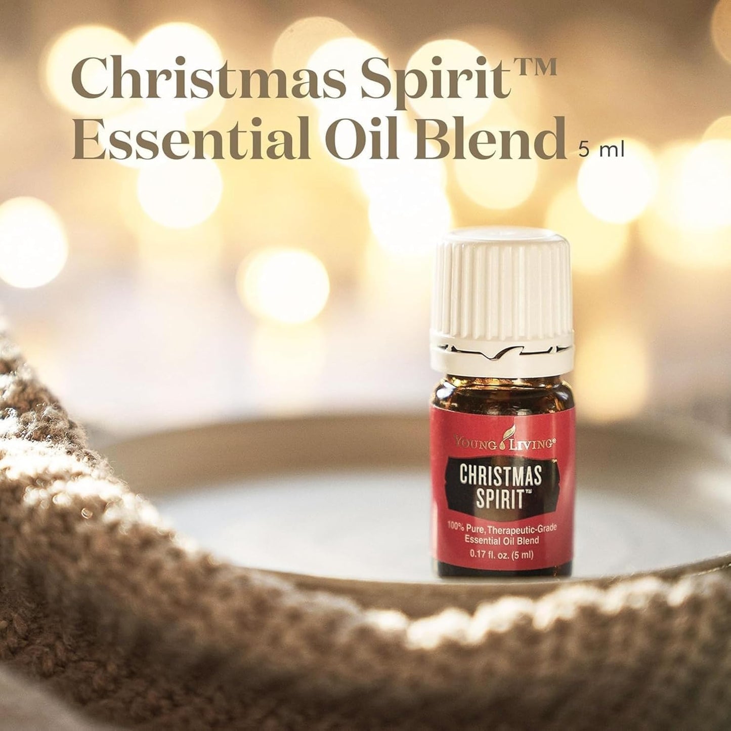 Young Living Christmas Spirit Essential Oil | Use with Essential Oil Diffuser | Add to Spray Bottle to Spritz on Christmas Tree, Clothes, or The Home | Perfect Home Essentials for The Holidays
