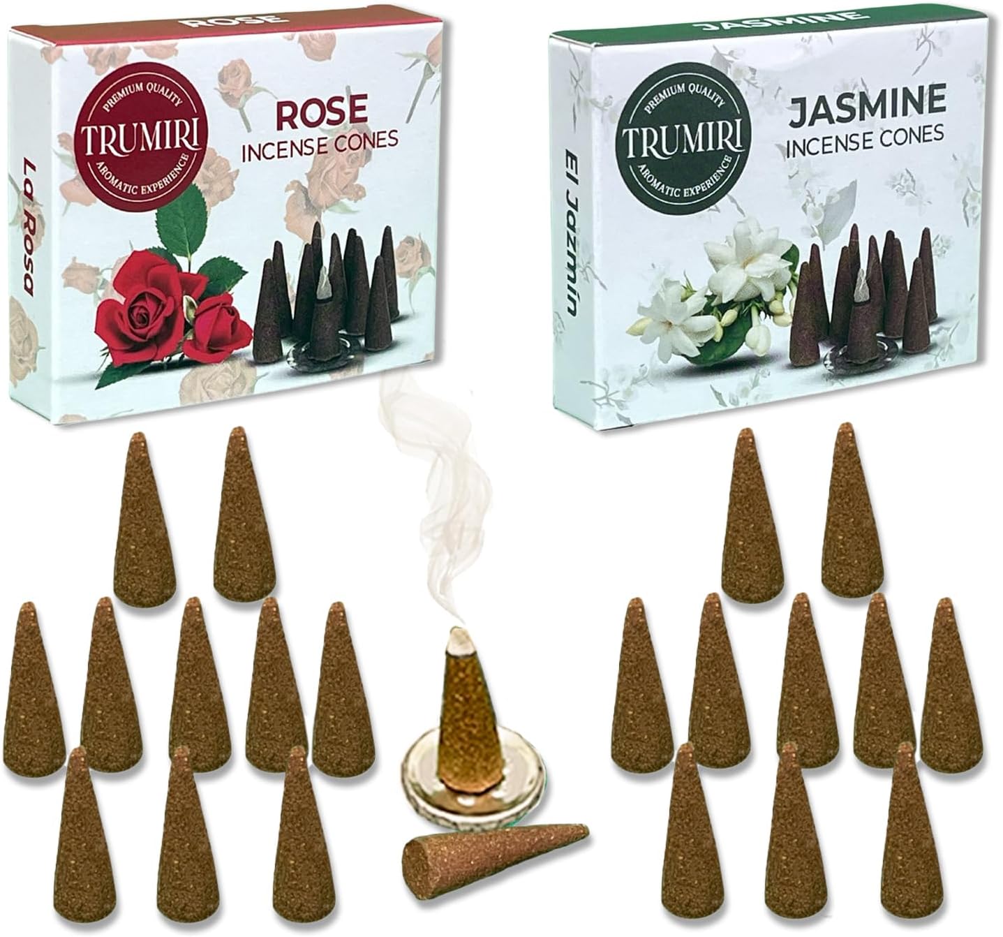 Incense Cones Combo Pack - 10 Cedar 10 Pine Scented Cones