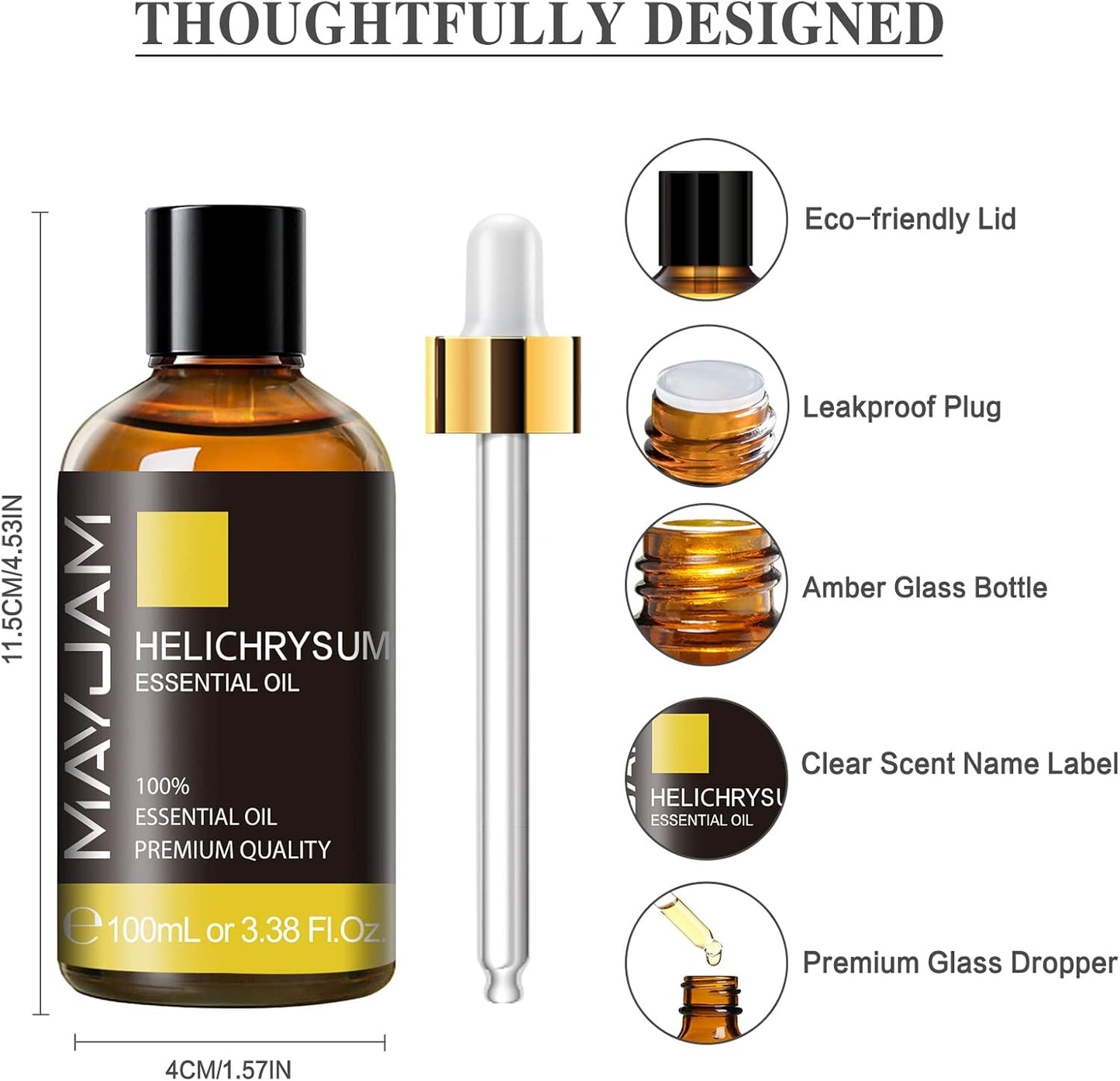 MAYJAM Essential Oil for Diffusers, Essential Oil with Premium Glass Dropper