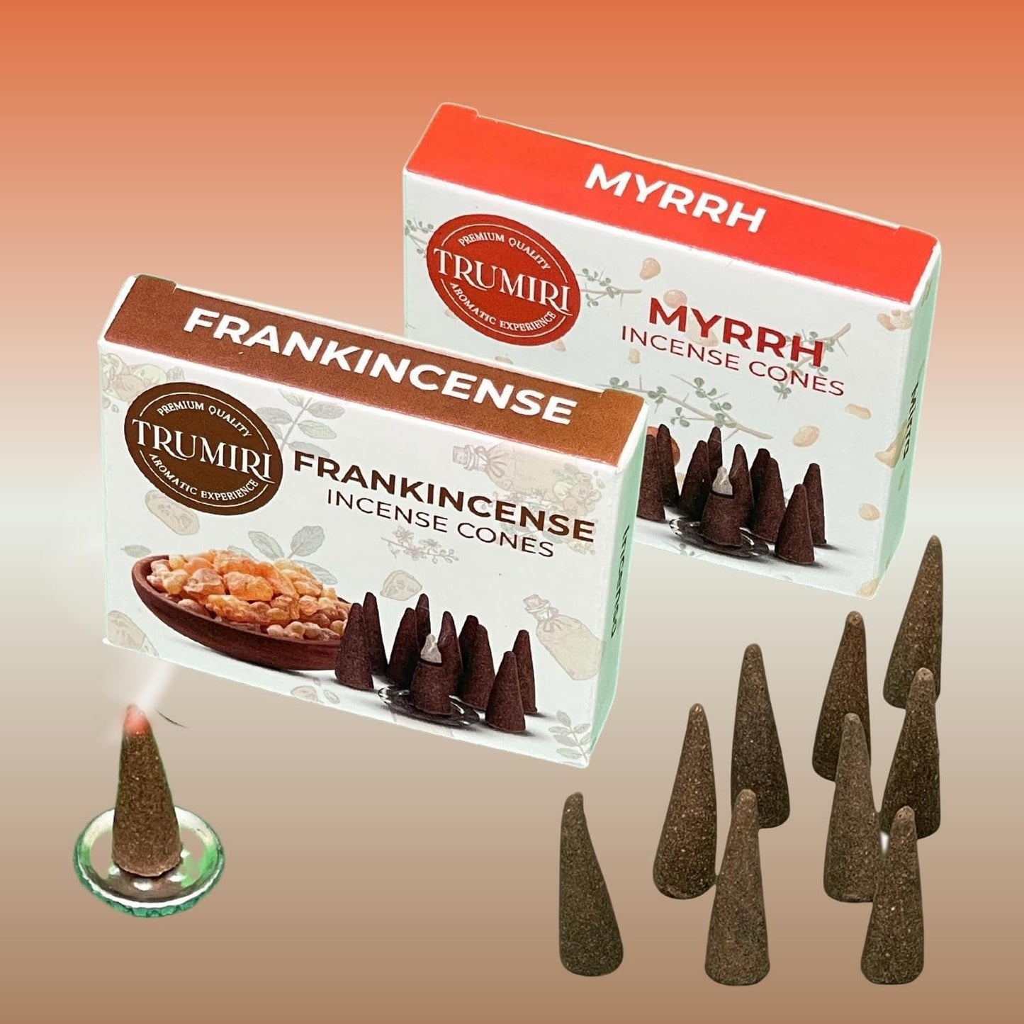 Incense Cones Combo Pack - 10 Cedar 10 Pine Scented Cones
