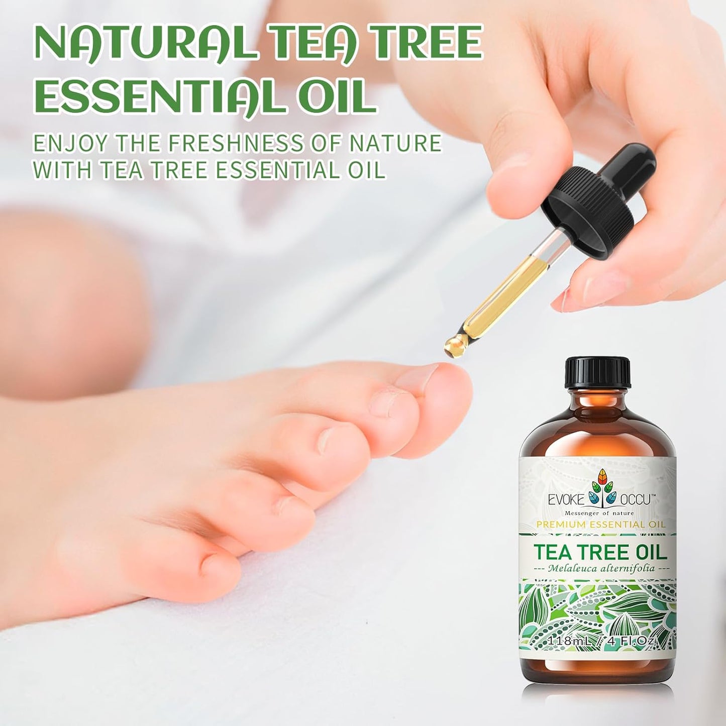 EVOKE OCCU 4 Fl Oz Vanilla Essential Oil, Pure Vanilla Oil for Diffuser, Skin, Humidifier and Relaxation - 118ML