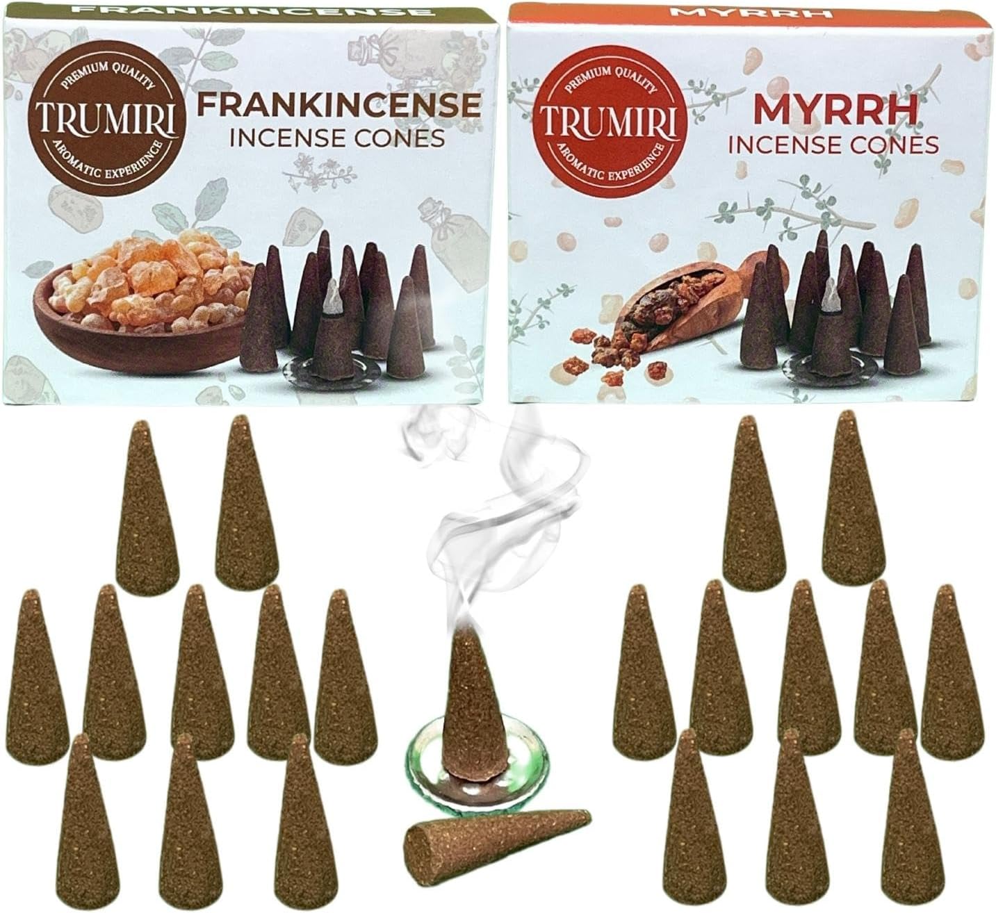 Incense Cones Combo Pack - 10 Cedar 10 Pine Scented Cones