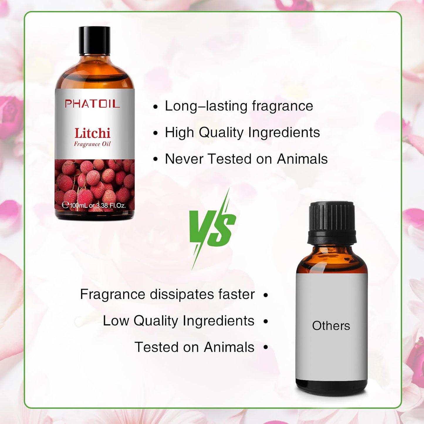 PHATOIL 3.38 FL.OZ Coconut & Vanilla Fragrance Oils for Aromatherapy, Essential Oils for Diffusers for Home, Perfect for Diffuser, Yoga, DIY Candle and Soap Making - 100ml