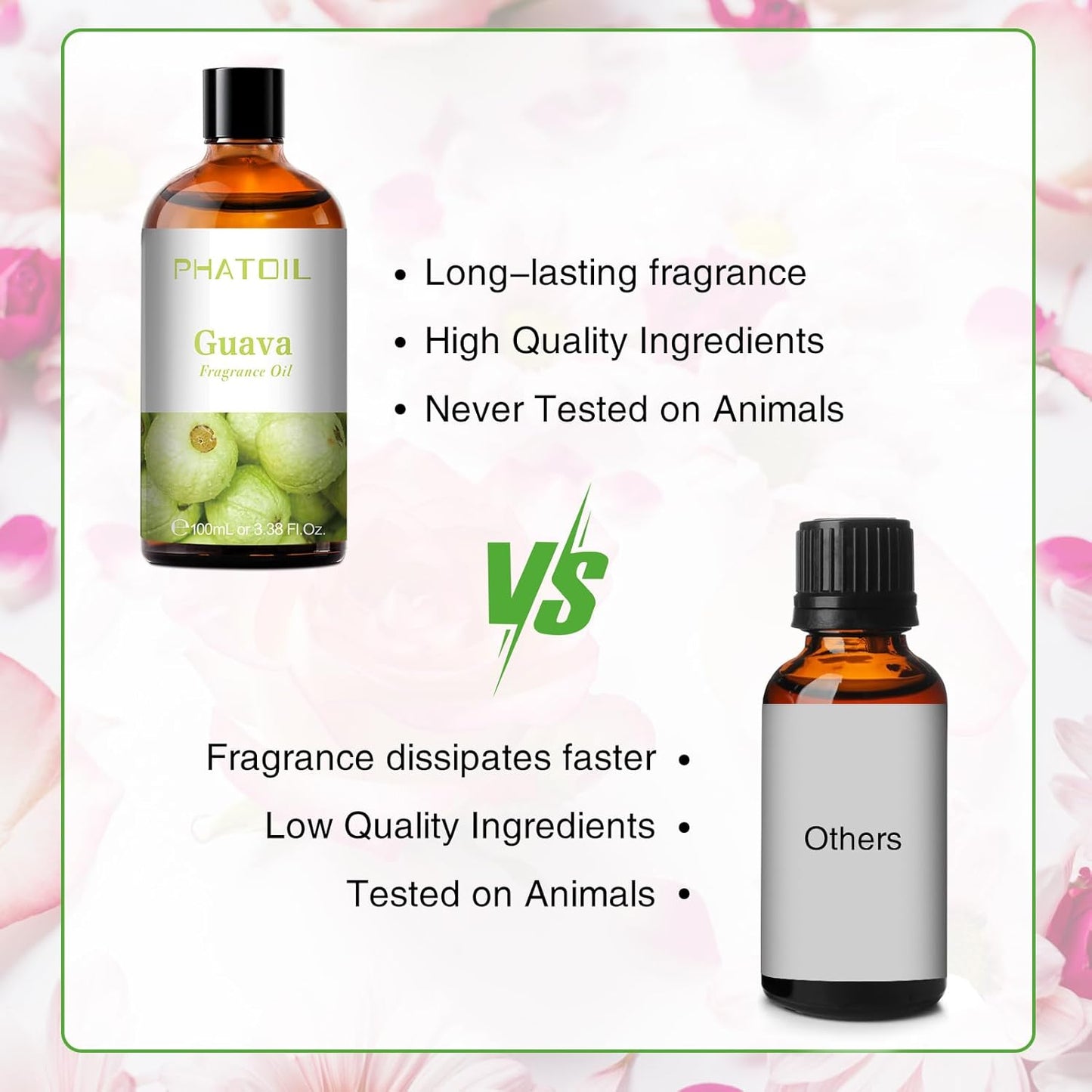 PHATOIL 3.38 FL.OZ Coconut & Vanilla Fragrance Oils for Aromatherapy, Essential Oils for Diffusers for Home, Perfect for Diffuser, Yoga, DIY Candle and Soap Making - 100ml