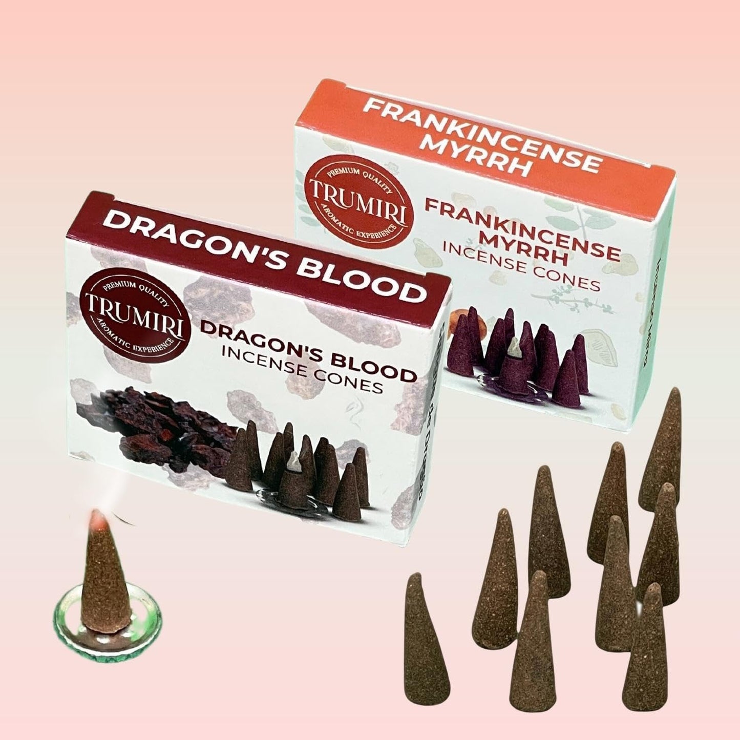 Incense Cones Combo Pack - 10 Cedar 10 Pine Scented Cones
