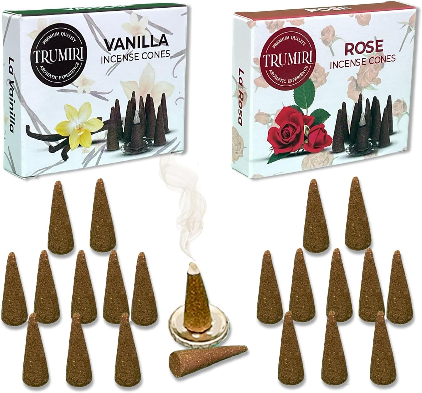 Incense Cones Combo Pack - 10 Cedar 10 Pine Scented Cones