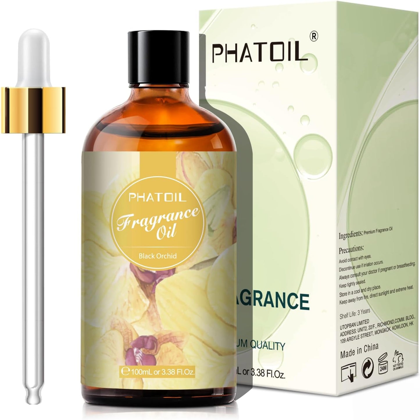 PHATOIL 3.38 FL.OZ Coconut & Vanilla Fragrance Oils for Aromatherapy, Essential Oils for Diffusers for Home, Perfect for Diffuser, Yoga, DIY Candle and Soap Making - 100ml