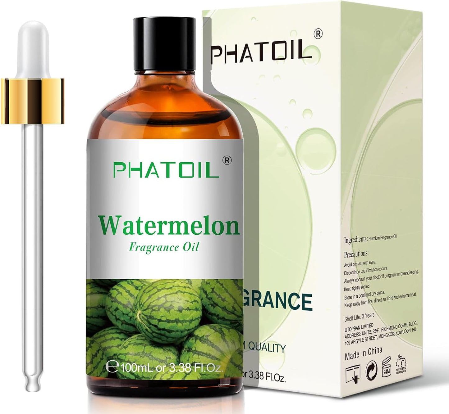 PHATOIL 3.38 FL.OZ Coconut & Vanilla Fragrance Oils for Aromatherapy, Essential Oils for Diffusers for Home, Perfect for Diffuser, Yoga, DIY Candle and Soap Making - 100ml