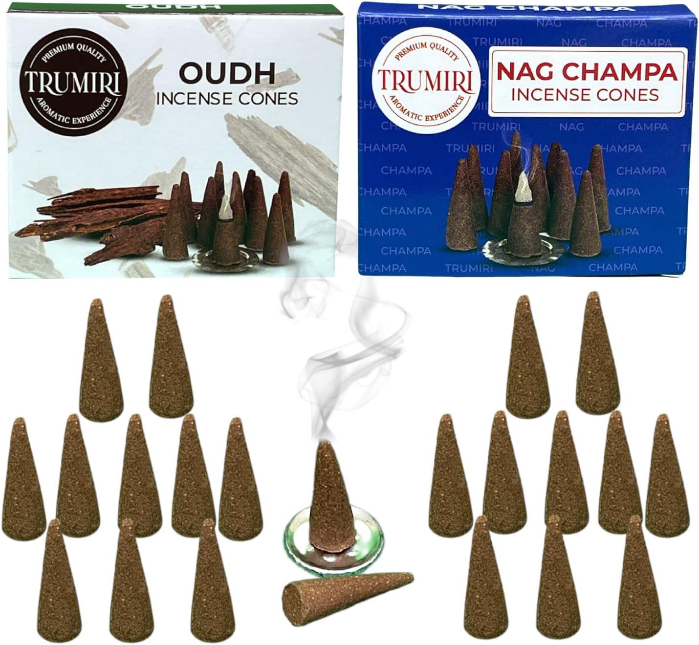 Incense Cones Combo Pack - 10 Cedar 10 Pine Scented Cones
