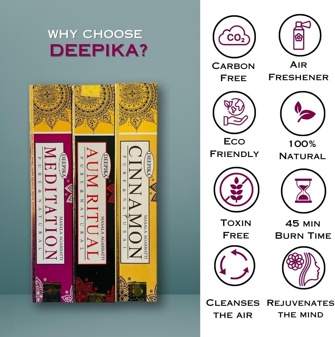 Satya Premium Mix Assorted Incense Sticks Set of 12 Pack | for Meditation, Aromatherapy, Healing, Yoga, Positivity and Relaxation | 180 Sticks (12Packs X 15Sticks)