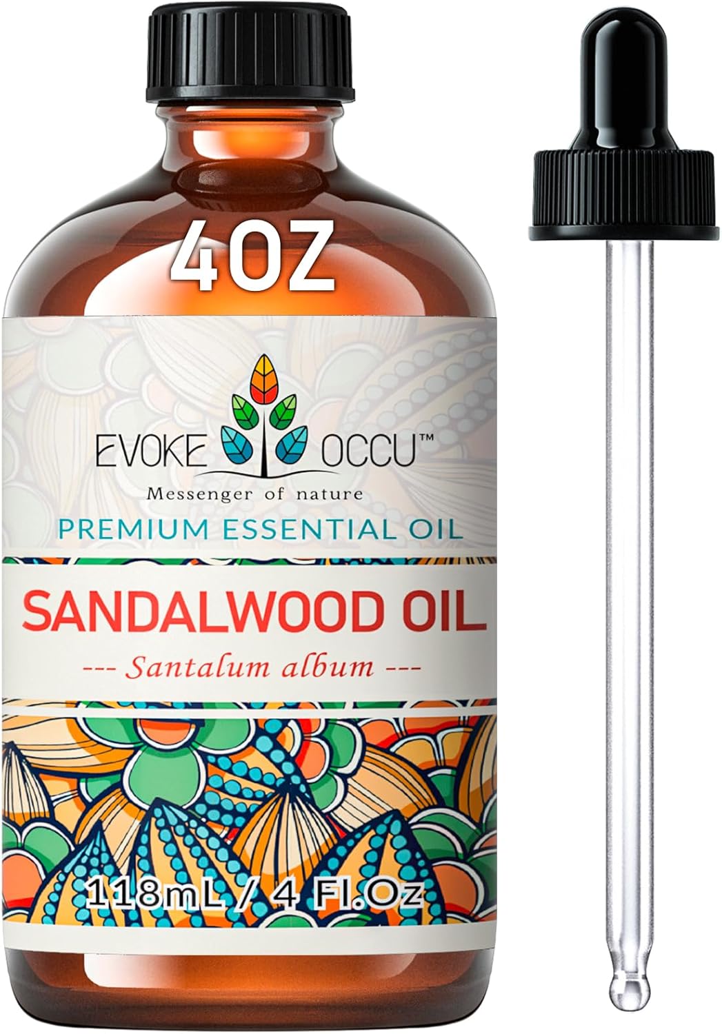 EVOKE OCCU 4 Fl Oz Vanilla Essential Oil, Pure Vanilla Oil for Diffuser, Skin, Humidifier and Relaxation - 118ML