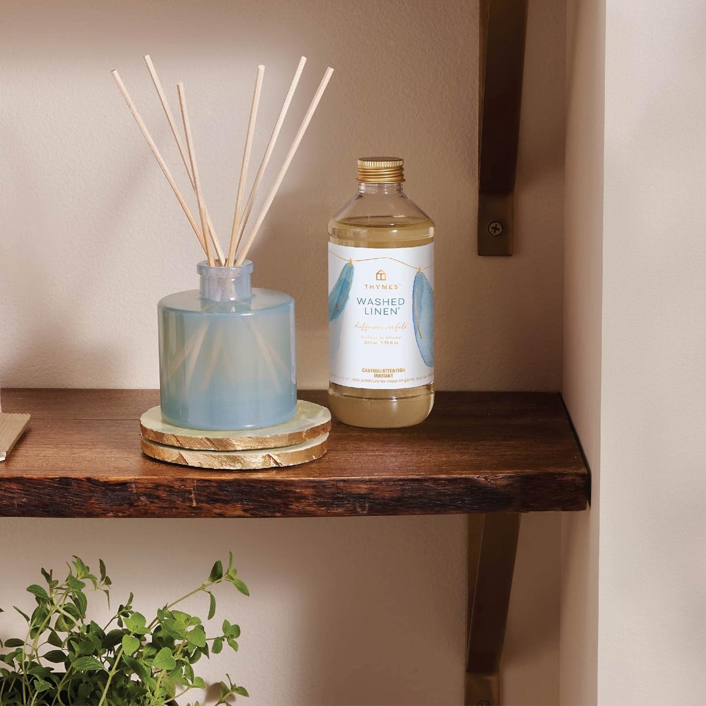 Thymes Frasier Fir Reed Diffuser Oil Refill – Home Fragrance Oil for Diffuser – Holiday Reed Diffuser Refill – Just-Cut Forest Oil Scents for Diffuser – Aromatherapy Diffuser Oils Scents (7.75 fl oz)