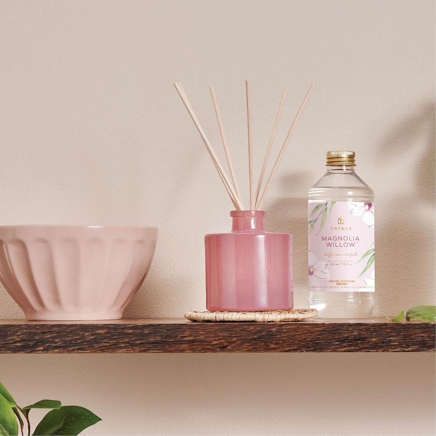 Thymes Frasier Fir Reed Diffuser Oil Refill – Home Fragrance Oil for Diffuser – Holiday Reed Diffuser Refill – Just-Cut Forest Oil Scents for Diffuser – Aromatherapy Diffuser Oils Scents (7.75 fl oz)