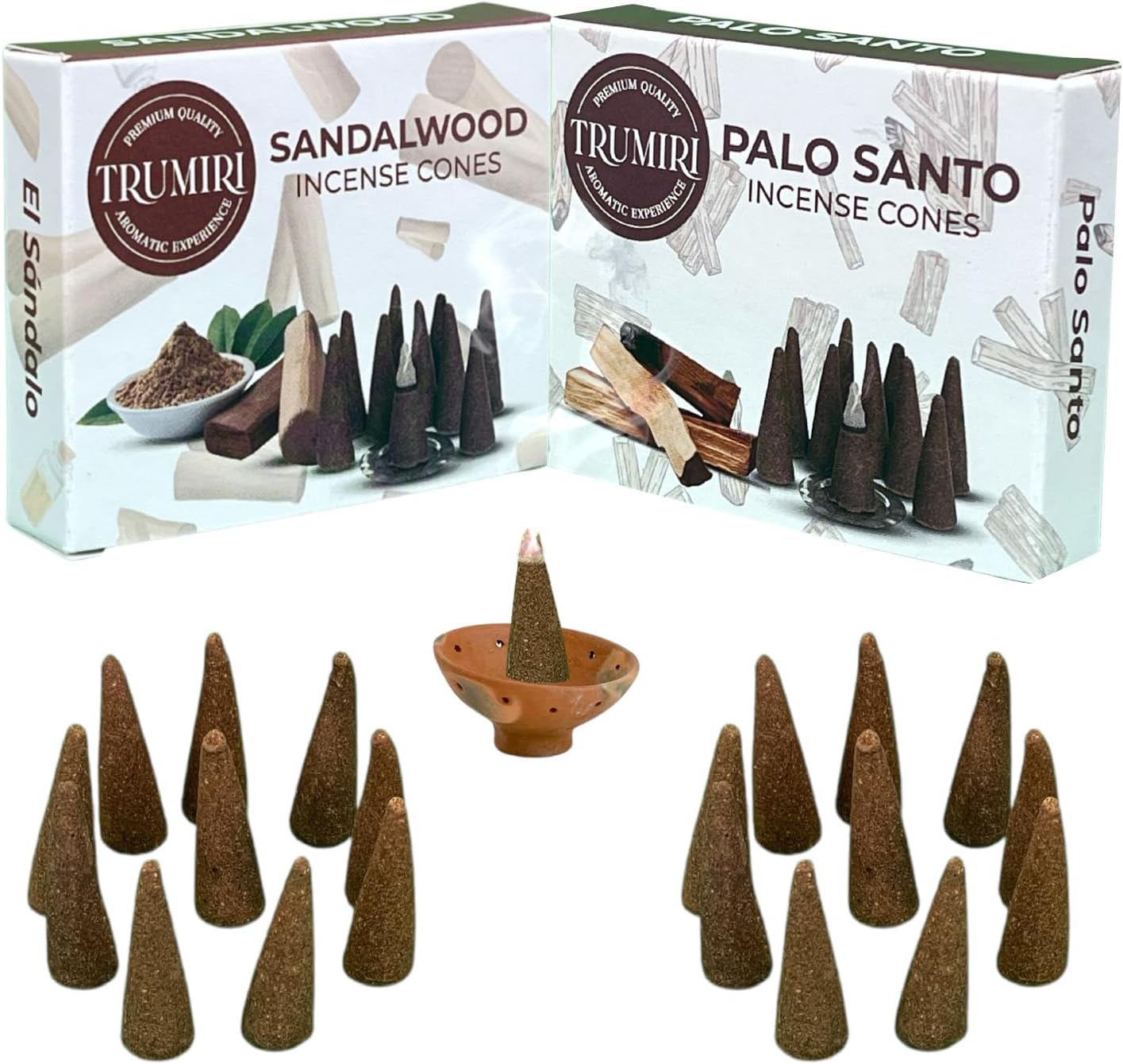 Incense Cones Combo Pack - 10 Cedar 10 Pine Scented Cones