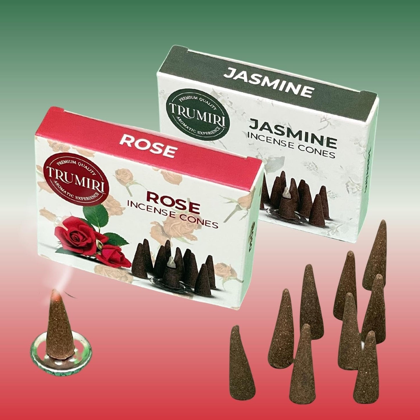 Incense Cones Combo Pack - 10 Cedar 10 Pine Scented Cones