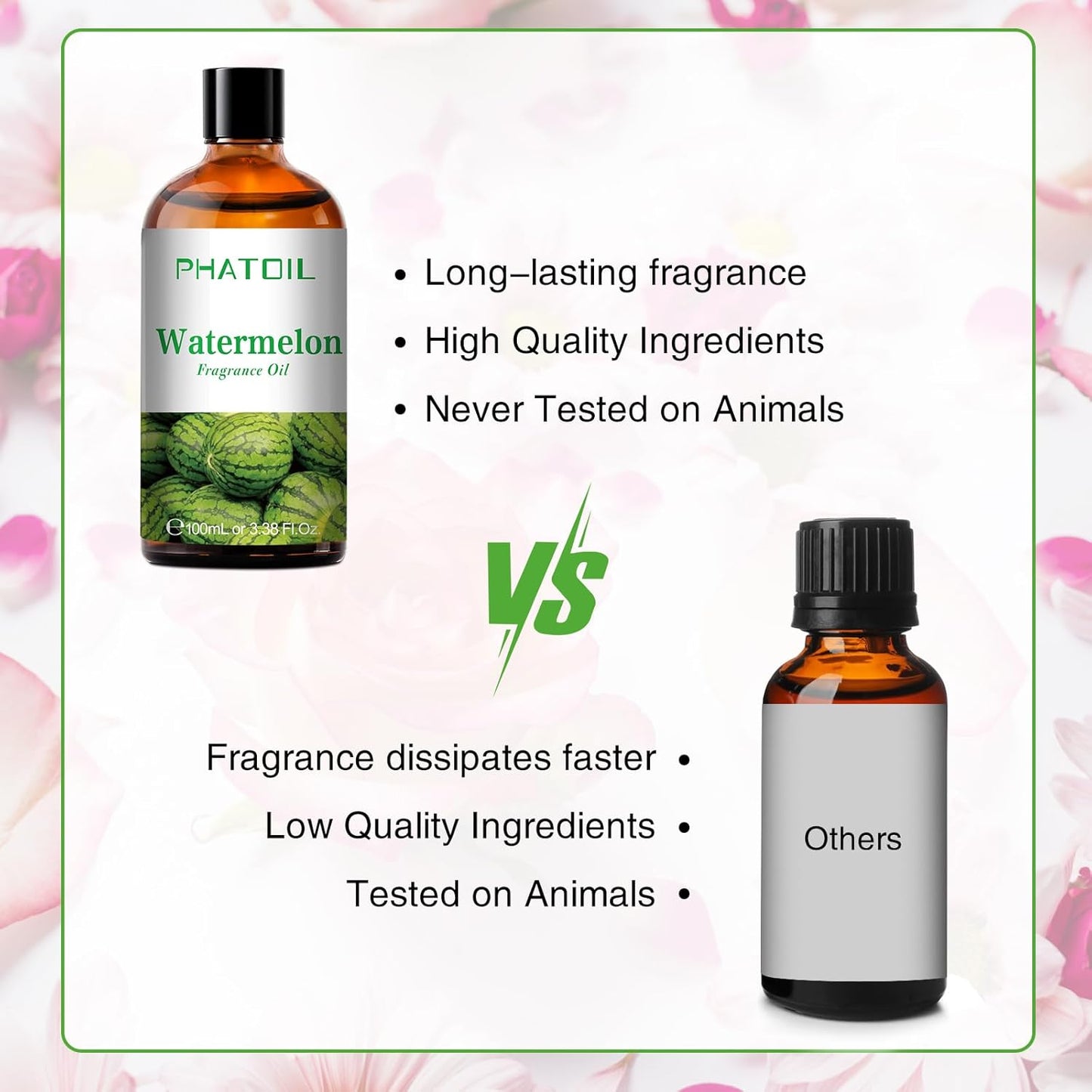 PHATOIL 3.38 FL.OZ Coconut & Vanilla Fragrance Oils for Aromatherapy, Essential Oils for Diffusers for Home, Perfect for Diffuser, Yoga, DIY Candle and Soap Making - 100ml