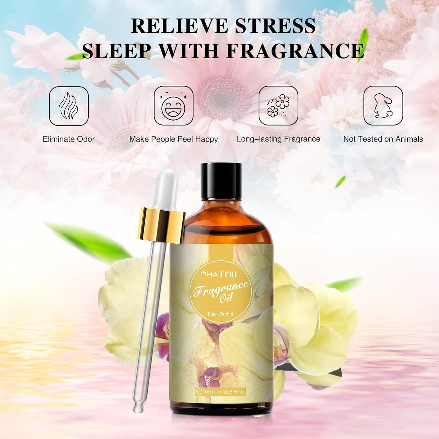 PHATOIL 3.38 FL.OZ Coconut & Vanilla Fragrance Oils for Aromatherapy, Essential Oils for Diffusers for Home, Perfect for Diffuser, Yoga, DIY Candle and Soap Making - 100ml