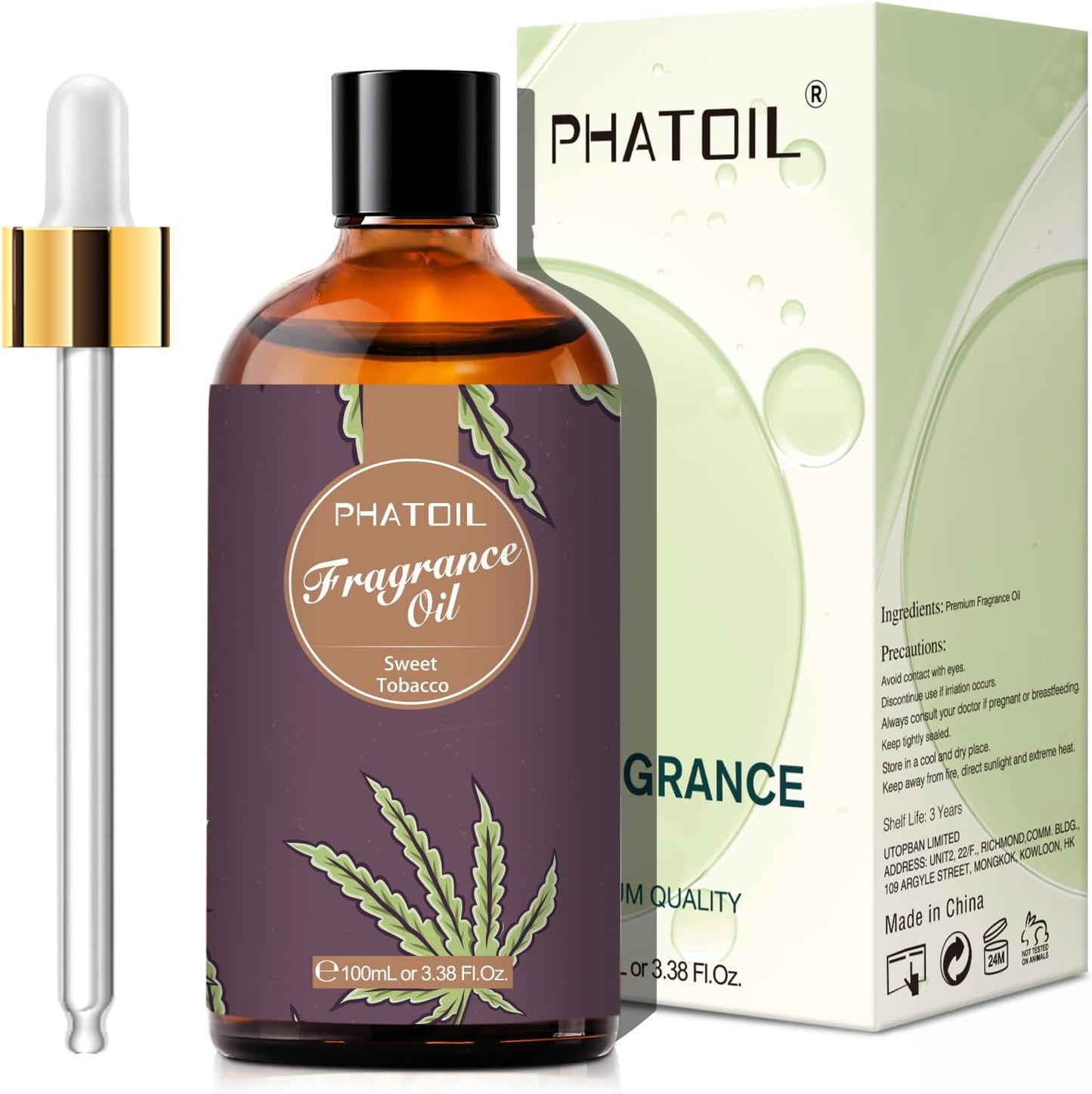 PHATOIL 3.38 FL.OZ Coconut & Vanilla Fragrance Oils for Aromatherapy, Essential Oils for Diffusers for Home, Perfect for Diffuser, Yoga, DIY Candle and Soap Making - 100ml