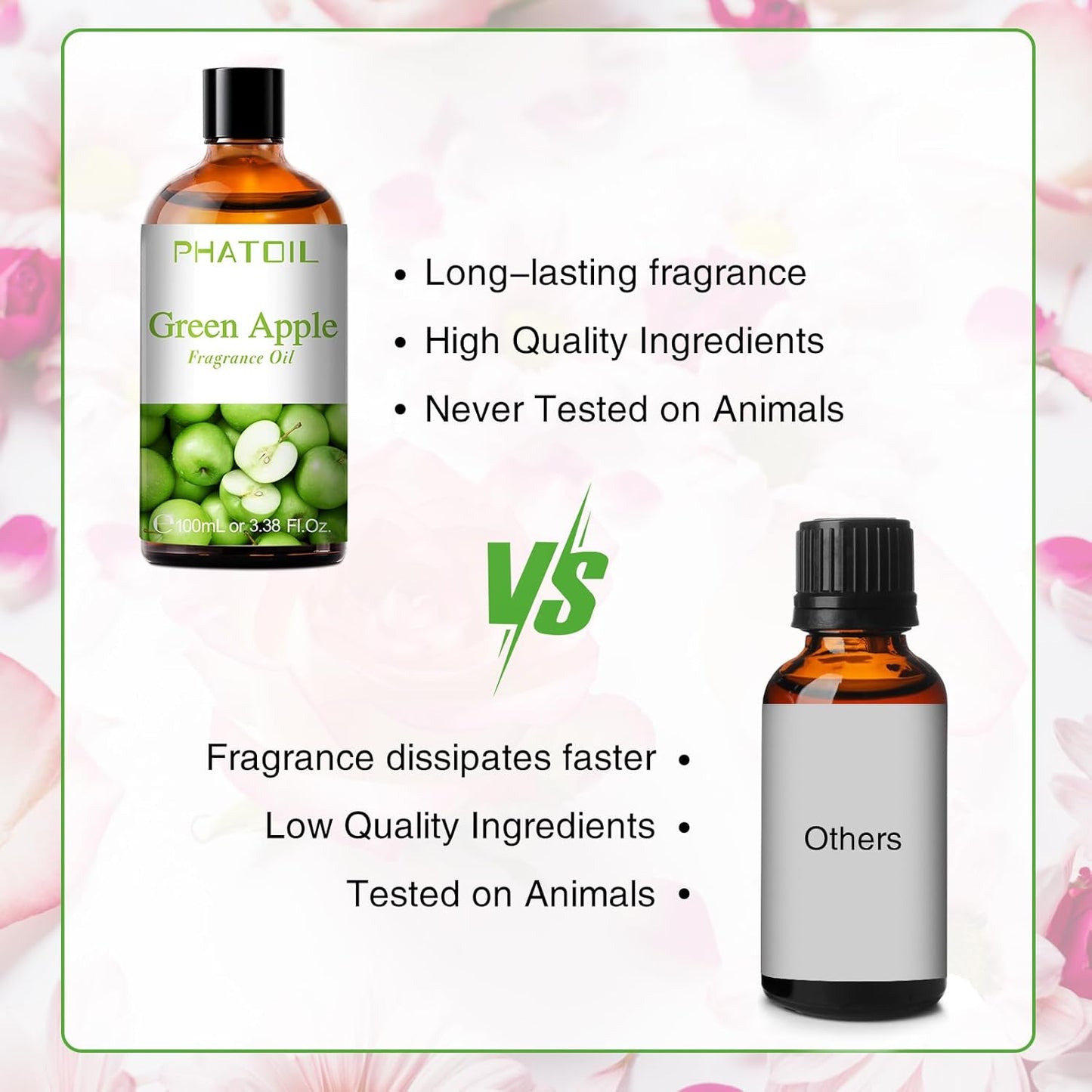 PHATOIL 3.38 FL.OZ Coconut & Vanilla Fragrance Oils for Aromatherapy, Essential Oils for Diffusers for Home, Perfect for Diffuser, Yoga, DIY Candle and Soap Making - 100ml