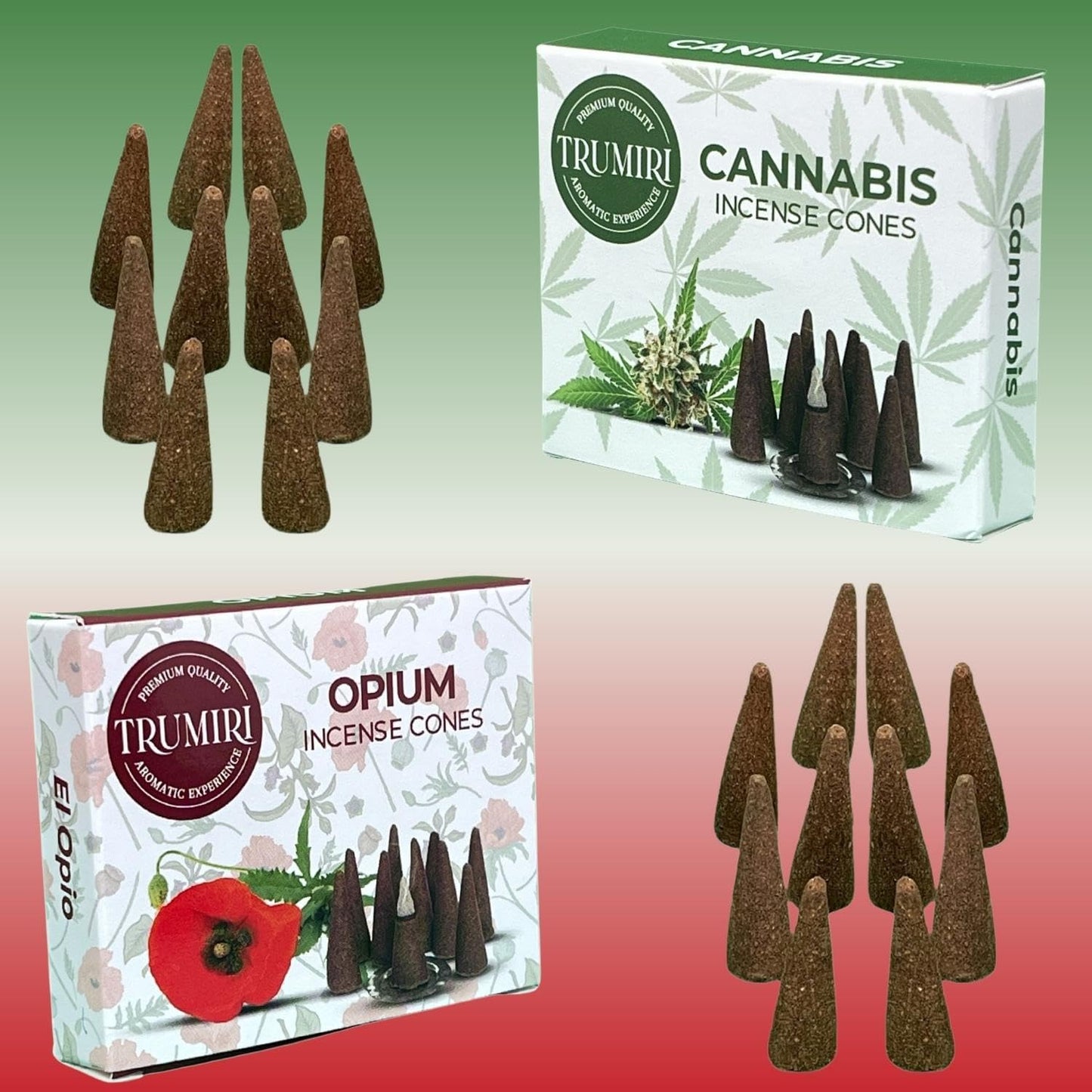 Incense Cones Combo Pack - 10 Cedar 10 Pine Scented Cones