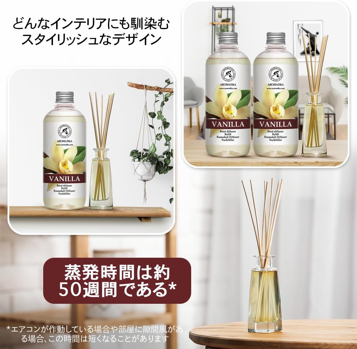 Lemongrass Diffuser Refill 34 Fl Oz (2x17 Fl Oz) - Fresh & Long Lasting Fragrance - Refill with Natural Essential Lemongrass Oil - for Aromatherapy - Spa - Home - Reed Diffuser Oil Refill Lemongrass