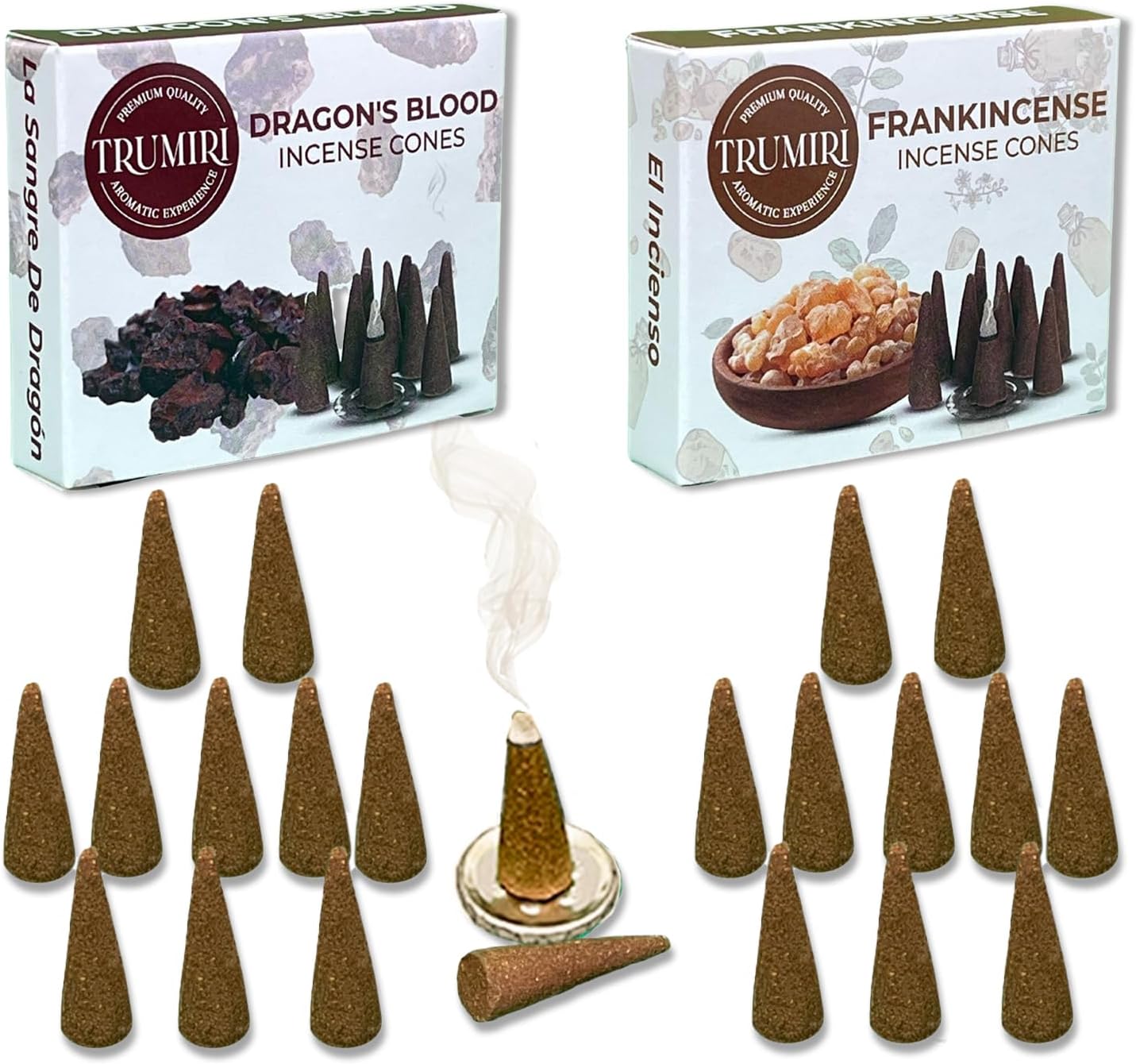 Incense Cones Combo Pack - 10 Cedar 10 Pine Scented Cones