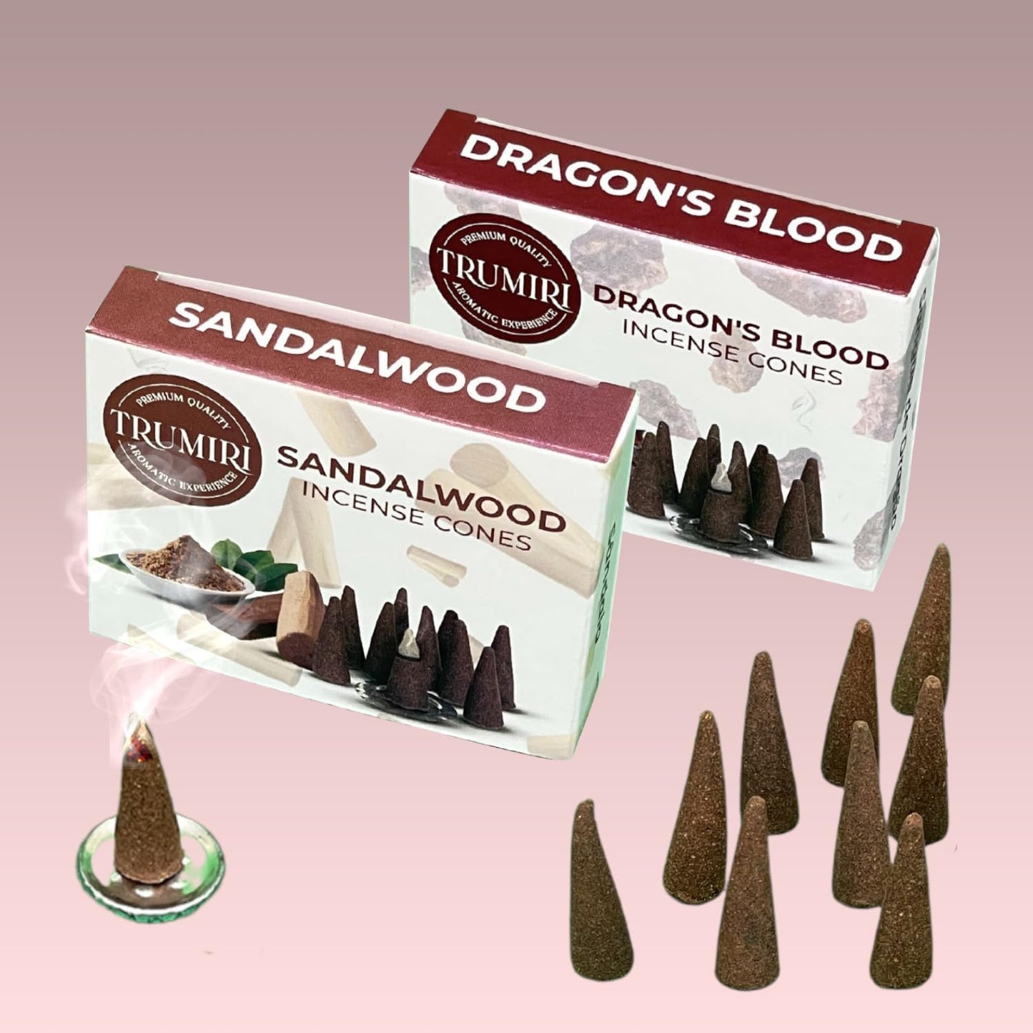 Incense Cones Combo Pack - 10 Cedar 10 Pine Scented Cones
