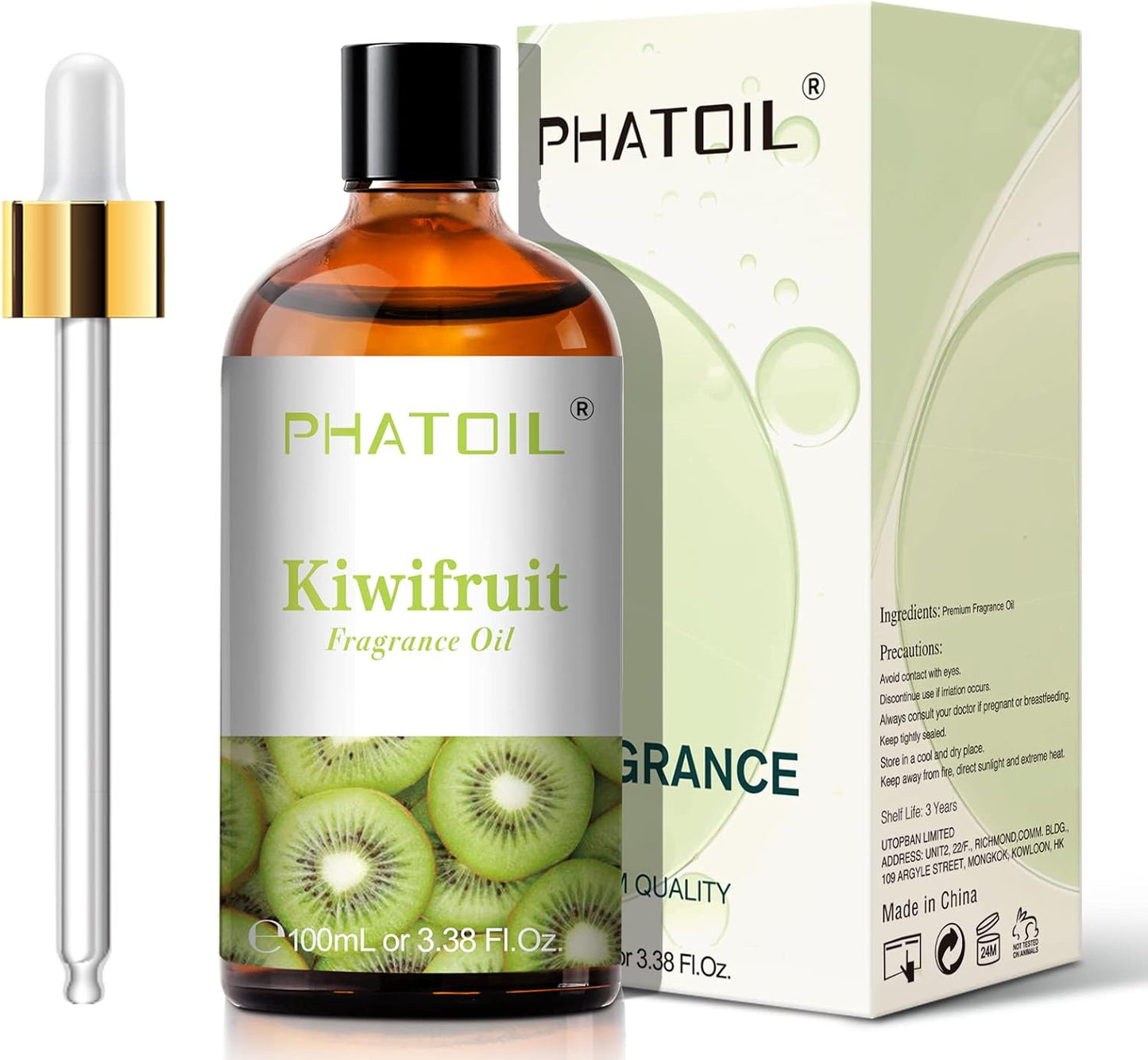PHATOIL 3.38 FL.OZ Coconut & Vanilla Fragrance Oils for Aromatherapy, Essential Oils for Diffusers for Home, Perfect for Diffuser, Yoga, DIY Candle and Soap Making - 100ml