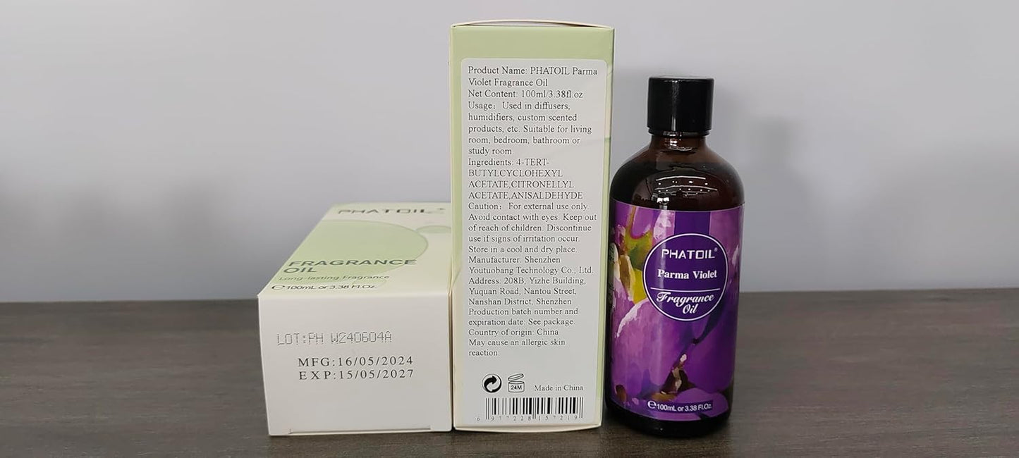 PHATOIL 3.38 FL.OZ Coconut & Vanilla Fragrance Oils for Aromatherapy, Essential Oils for Diffusers for Home, Perfect for Diffuser, Yoga, DIY Candle and Soap Making - 100ml