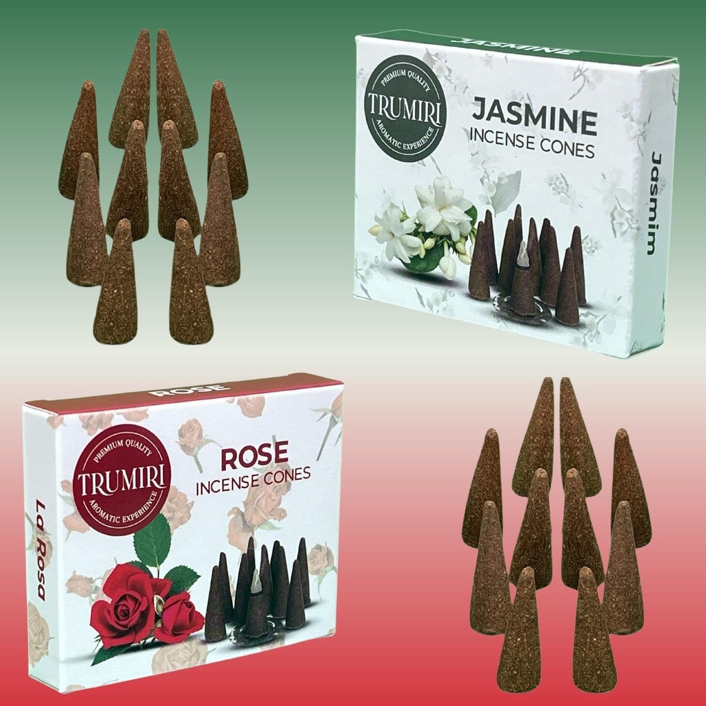 Incense Cones Combo Pack - 10 Cedar 10 Pine Scented Cones
