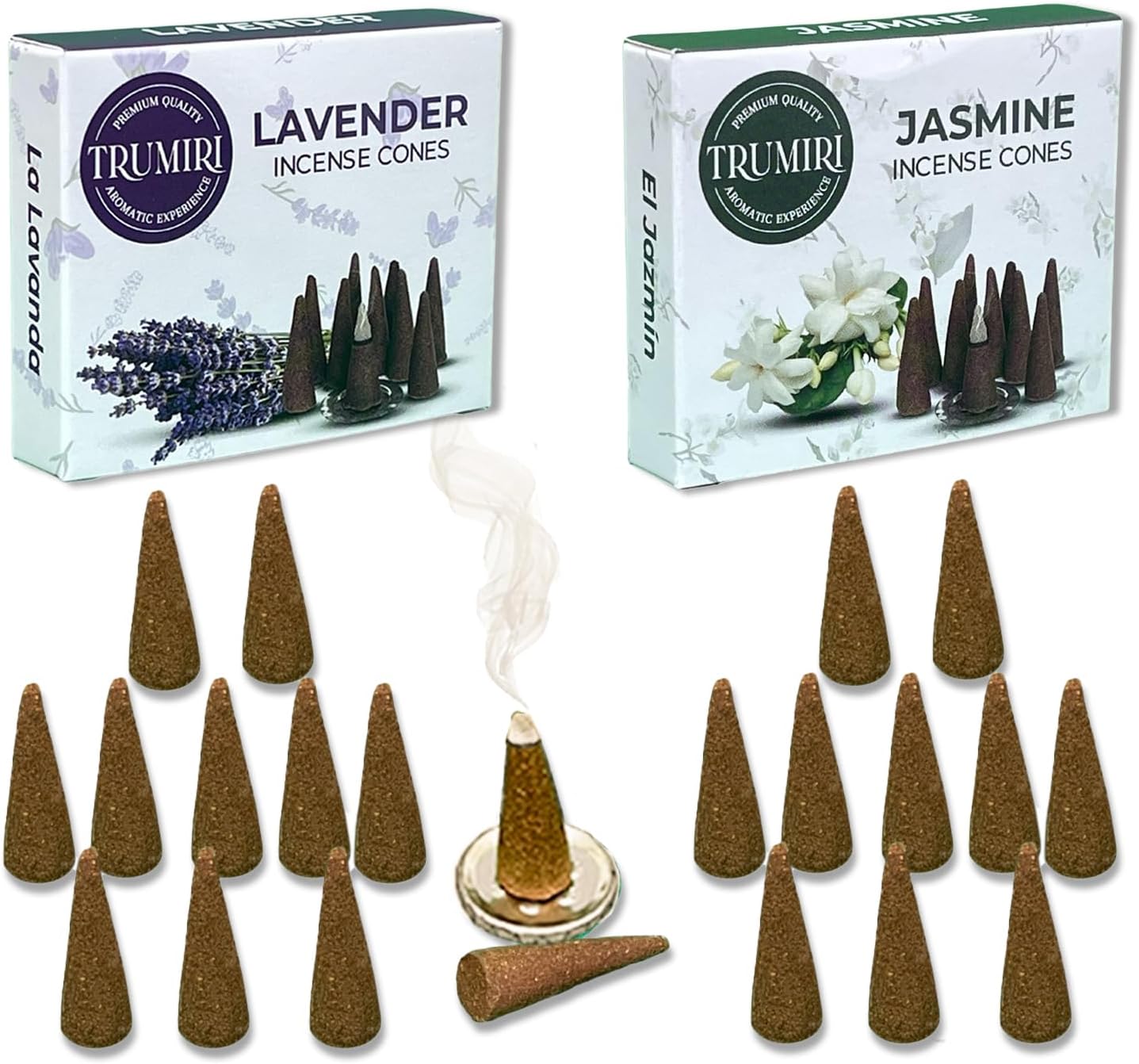 Incense Cones Combo Pack - 10 Cedar 10 Pine Scented Cones
