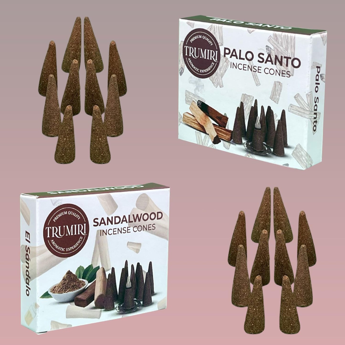 Incense Cones Combo Pack - 10 Cedar 10 Pine Scented Cones