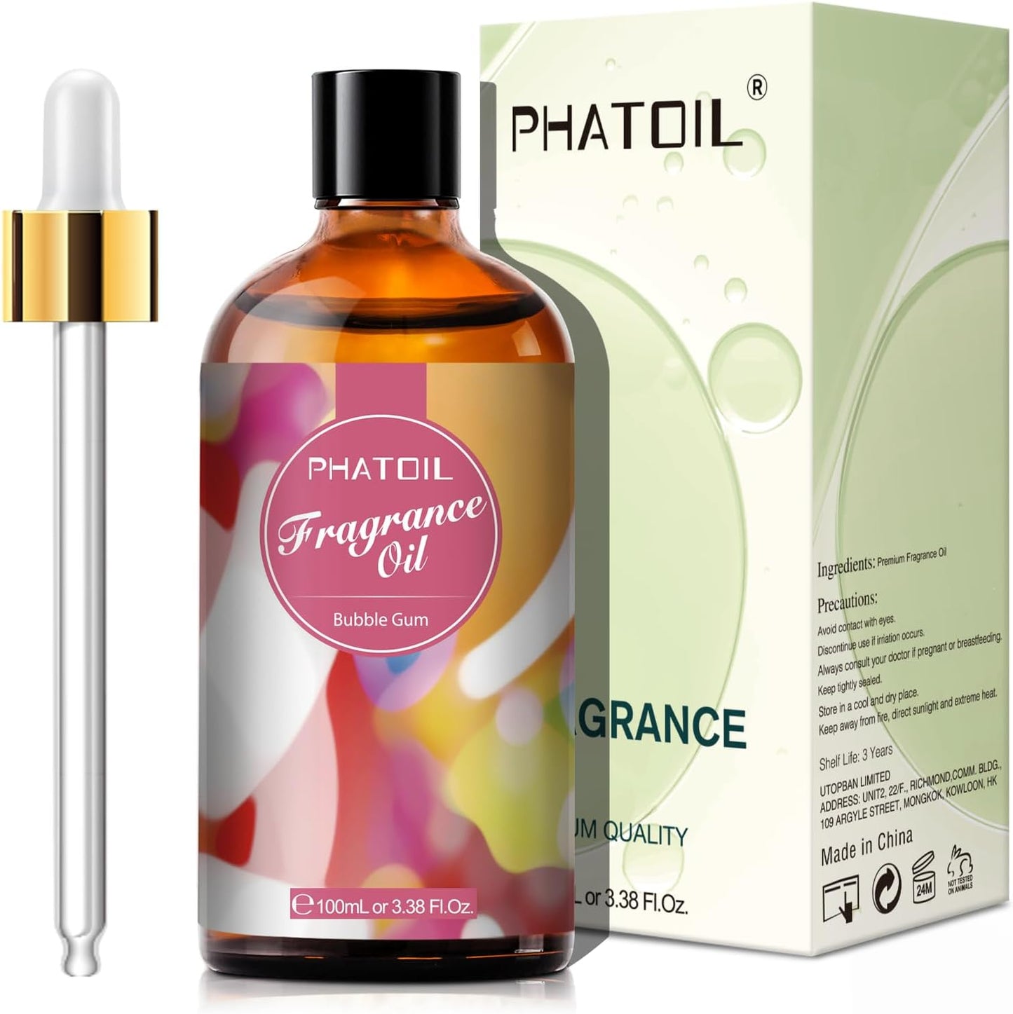 PHATOIL 3.38 FL.OZ Coconut & Vanilla Fragrance Oils for Aromatherapy, Essential Oils for Diffusers for Home, Perfect for Diffuser, Yoga, DIY Candle and Soap Making - 100ml