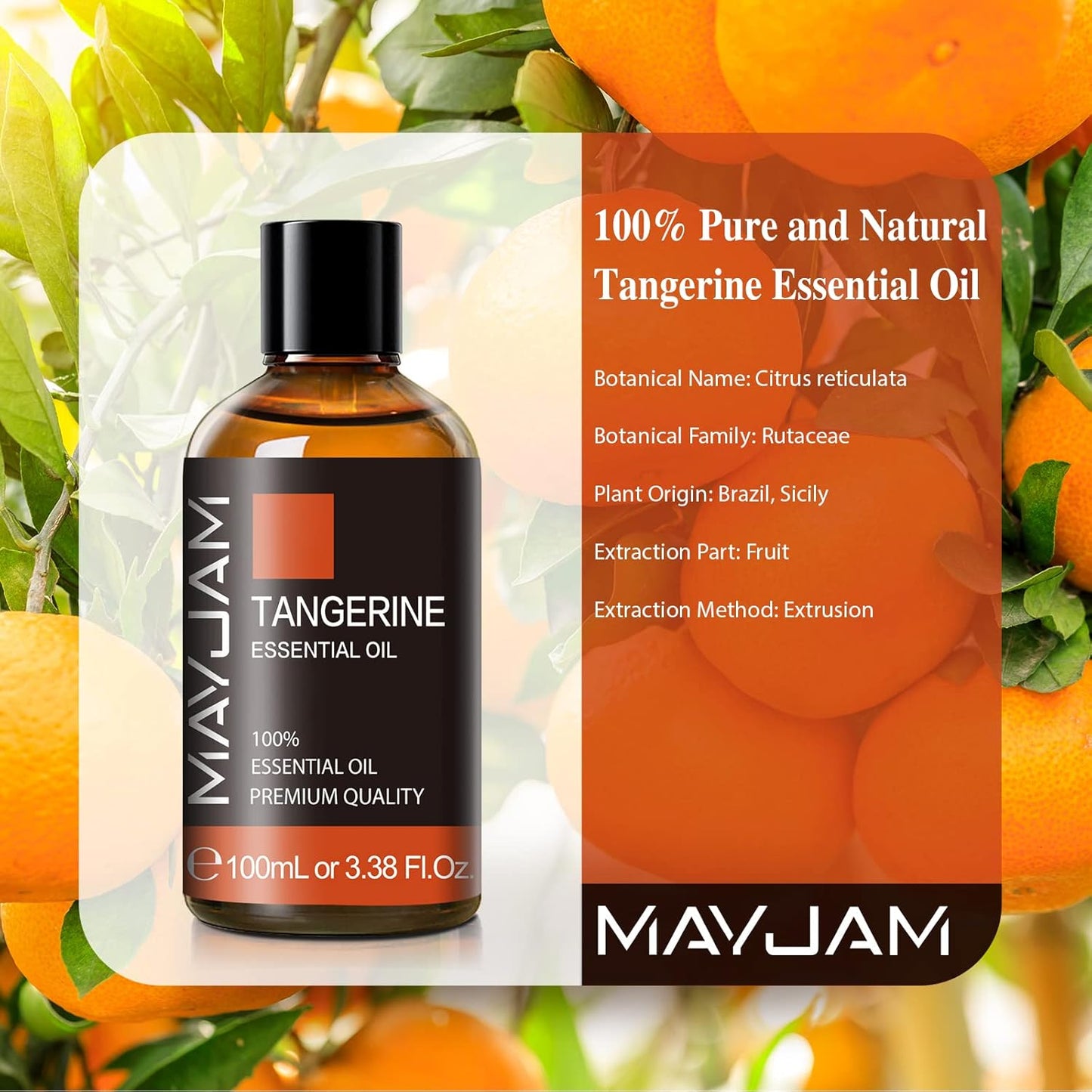 MAYJAM Essential Oil for Diffusers, Essential Oil with Premium Glass Dropper