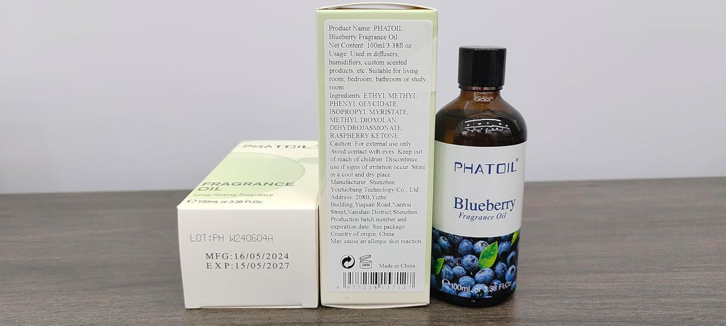PHATOIL 3.38 FL.OZ Coconut & Vanilla Fragrance Oils for Aromatherapy, Essential Oils for Diffusers for Home, Perfect for Diffuser, Yoga, DIY Candle and Soap Making - 100ml