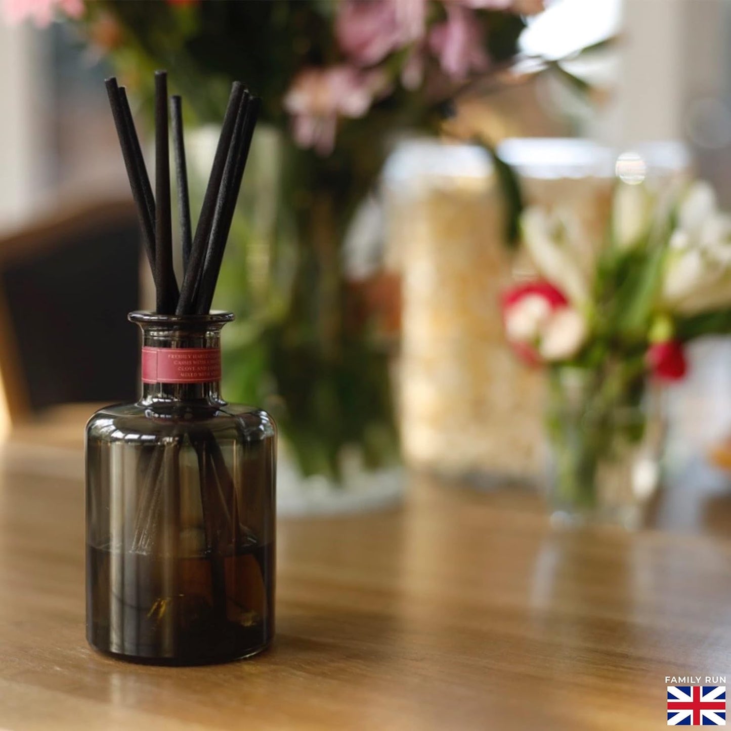 Ziffs Home® 120pcs Black Fibre Reed Diffuser Sticks - 20cm/7.87in x 4mm/0.16in - Thick Diffuser Reeds Sticks - Diffuser Sticks for Diffuser Oils Fragrance Refill - Fibre Reeds for Diffusers
