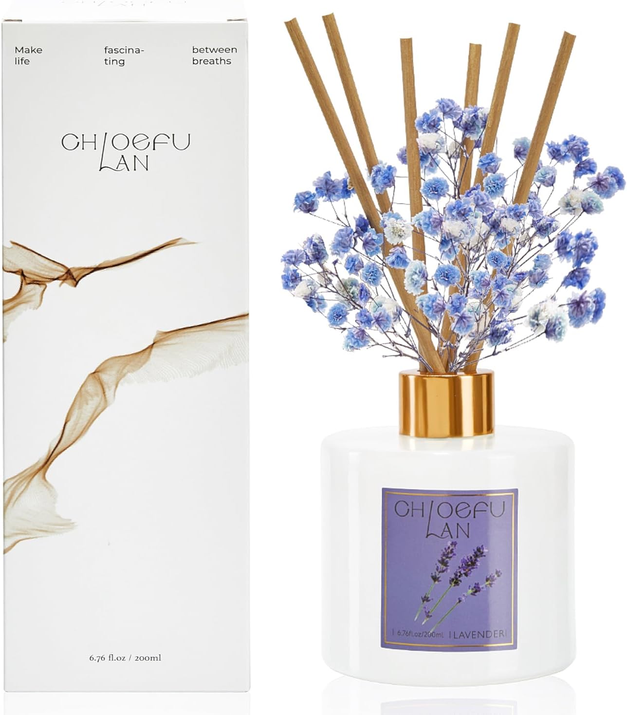 Chloefu LAN Hotel Scented Oil Diffuser Refill 7.05 oz Natural Essential Scented Oil - Best for Aromatherapy, SPA and Home, 0% Alcohol, Unique Blend to Promote Sleep & Relieve Stress