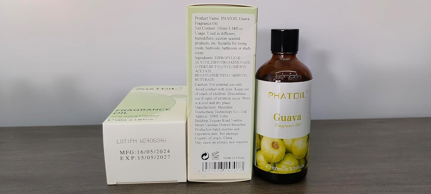 PHATOIL 3.38 FL.OZ Coconut & Vanilla Fragrance Oils for Aromatherapy, Essential Oils for Diffusers for Home, Perfect for Diffuser, Yoga, DIY Candle and Soap Making - 100ml