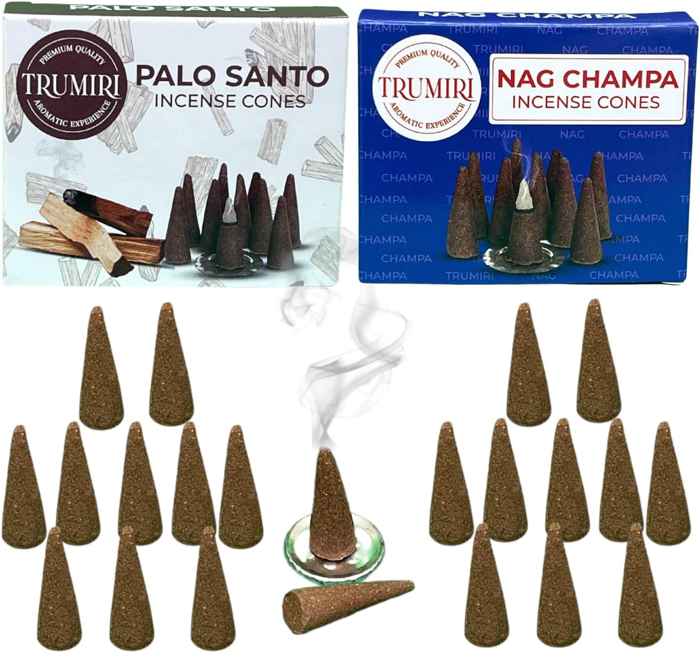 Incense Cones Combo Pack - 10 Cedar 10 Pine Scented Cones