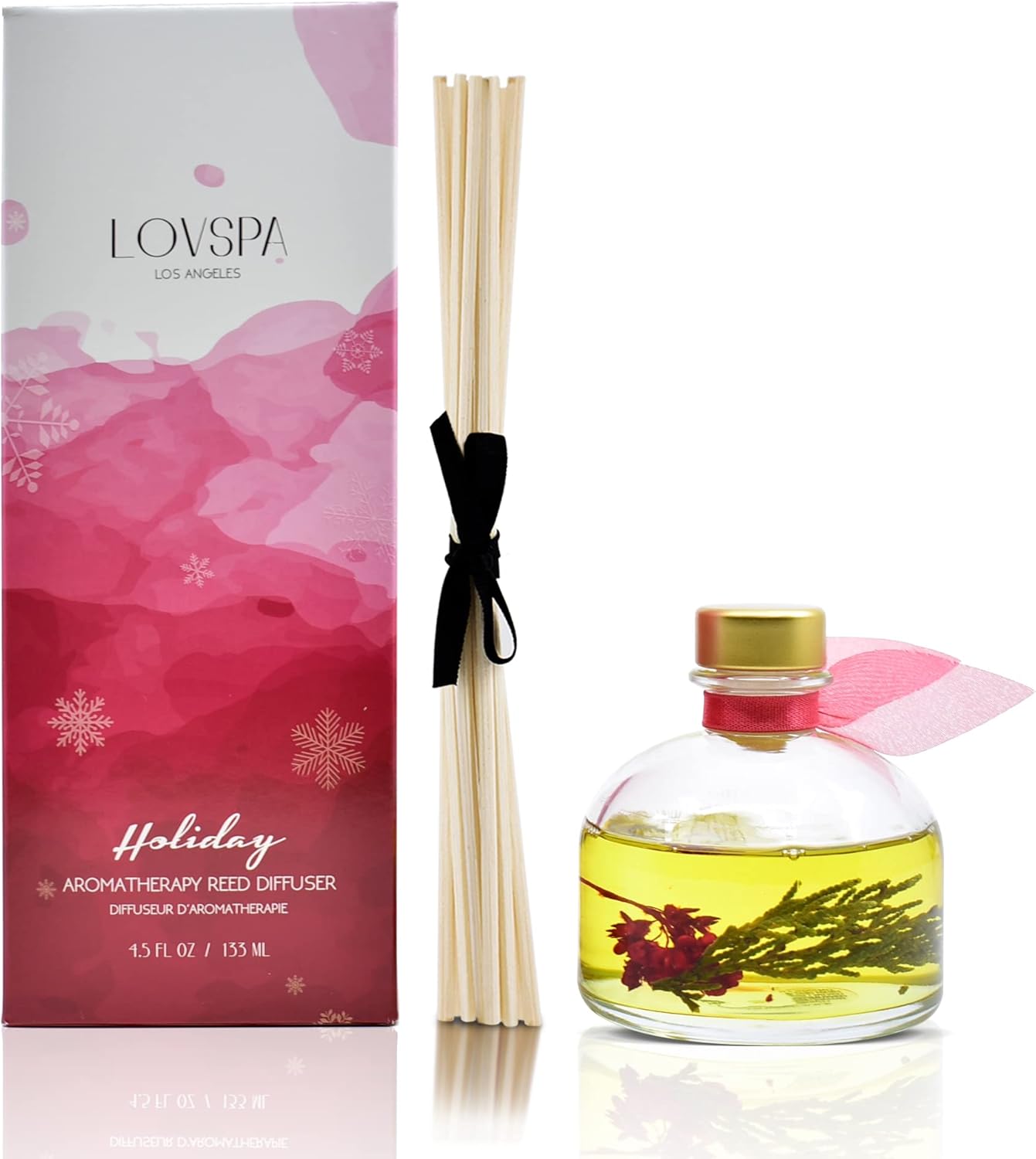 LOVSPA Eucalyptus Essential Oil Reed Diffuser Gift Set | Revive | Fresh Eucalyptus, Sage, Citrus, Bamboo & Mint | Great Aromatherapy Gift for Mom, Dad, Grandma or Aunt