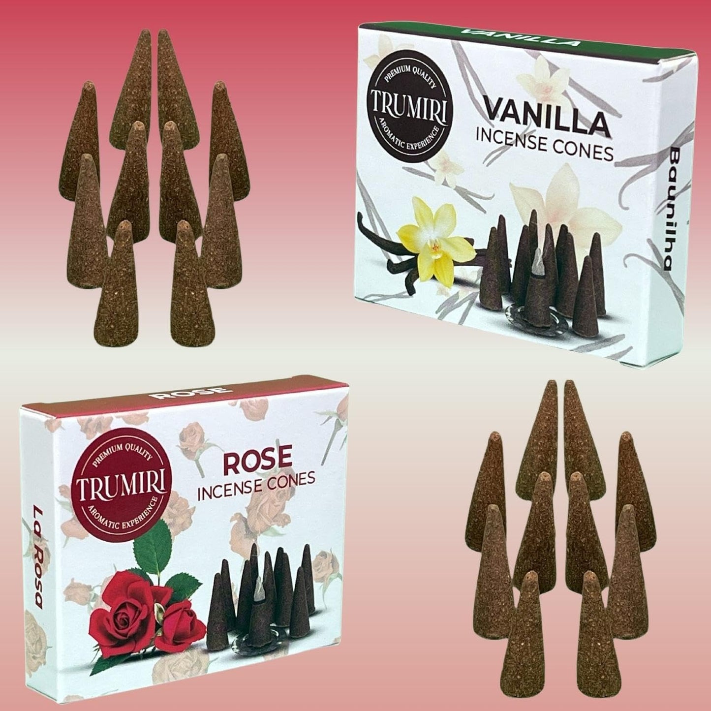 Incense Cones Combo Pack - 10 Cedar 10 Pine Scented Cones