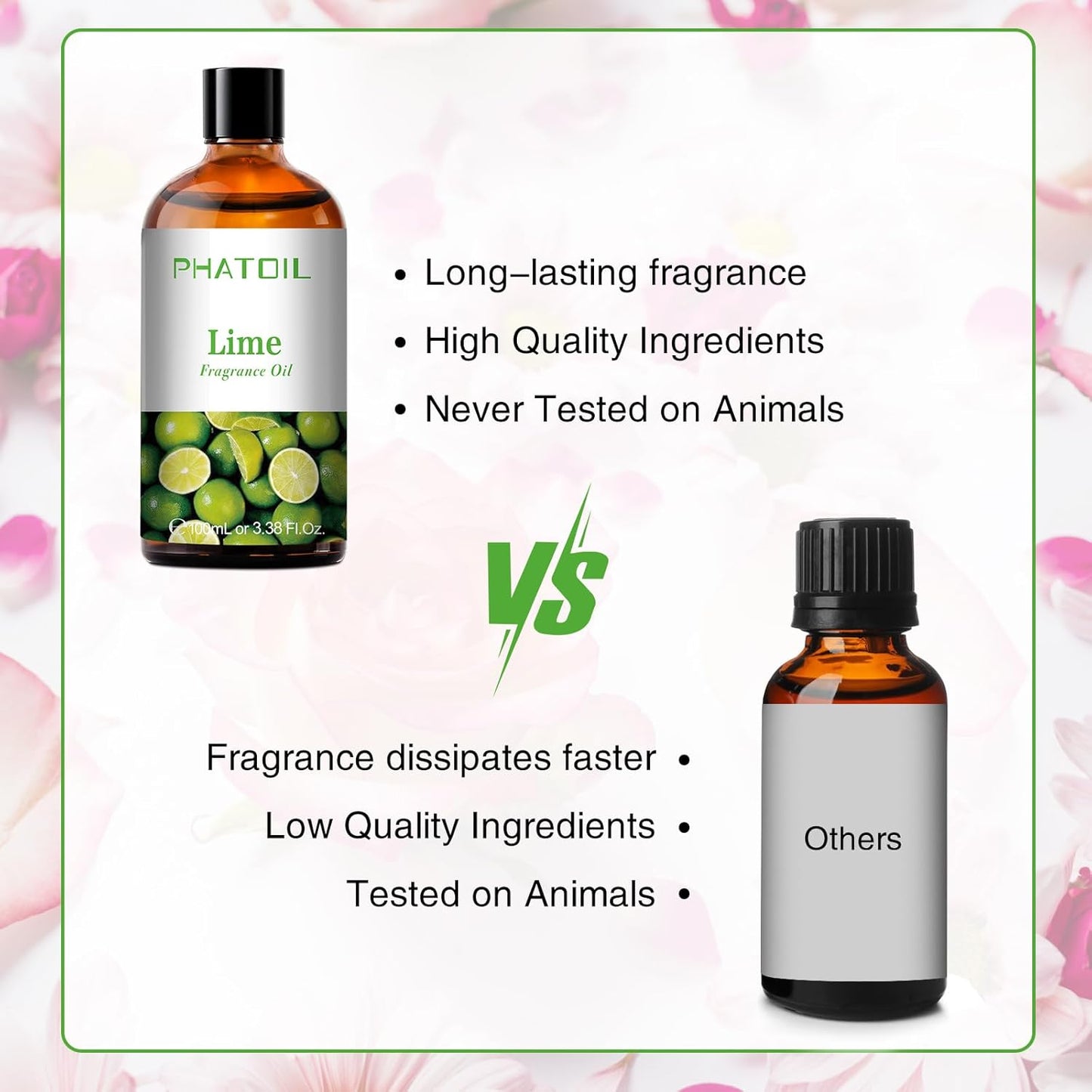 PHATOIL 3.38 FL.OZ Coconut & Vanilla Fragrance Oils for Aromatherapy, Essential Oils for Diffusers for Home, Perfect for Diffuser, Yoga, DIY Candle and Soap Making - 100ml