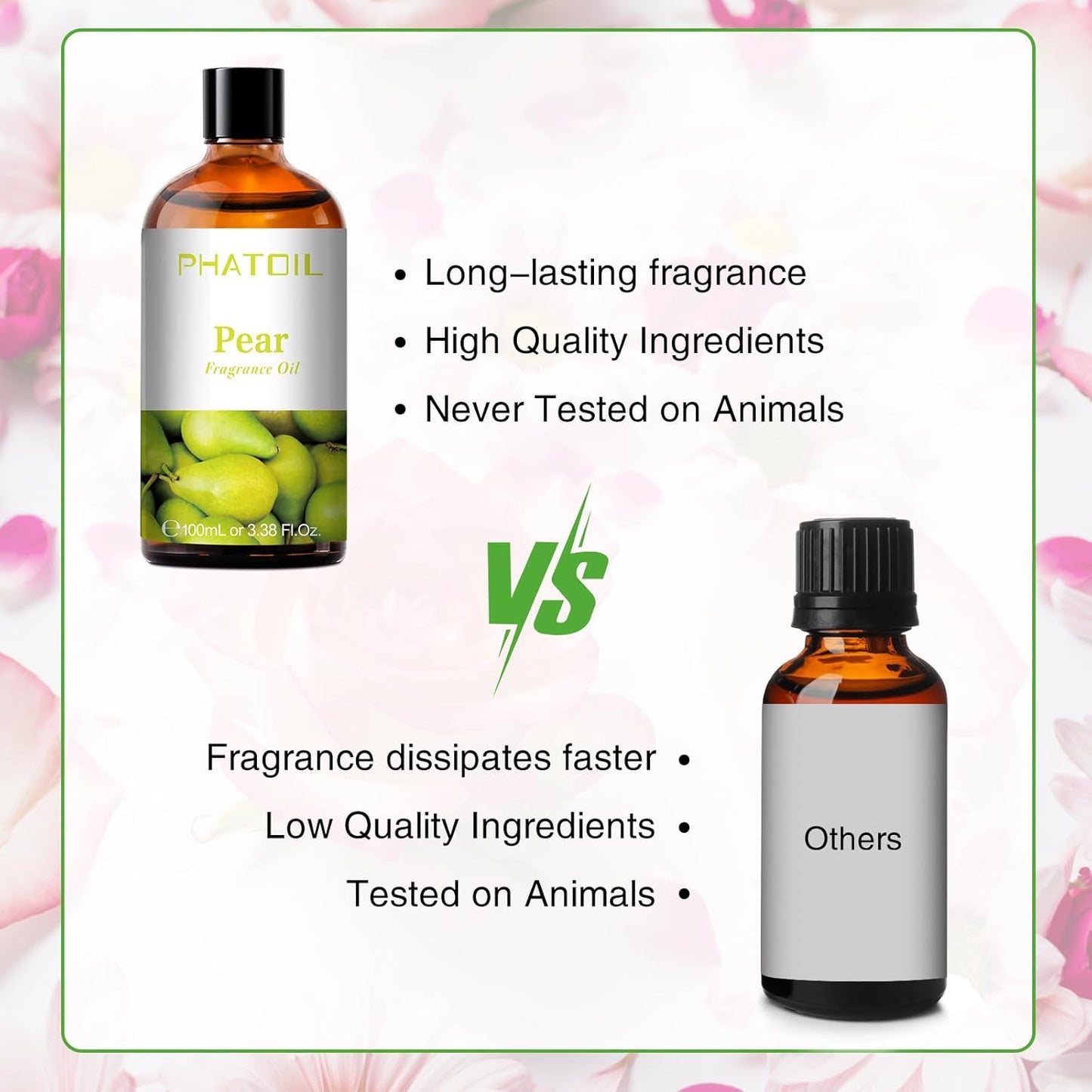 PHATOIL 3.38 FL.OZ Coconut & Vanilla Fragrance Oils for Aromatherapy, Essential Oils for Diffusers for Home, Perfect for Diffuser, Yoga, DIY Candle and Soap Making - 100ml