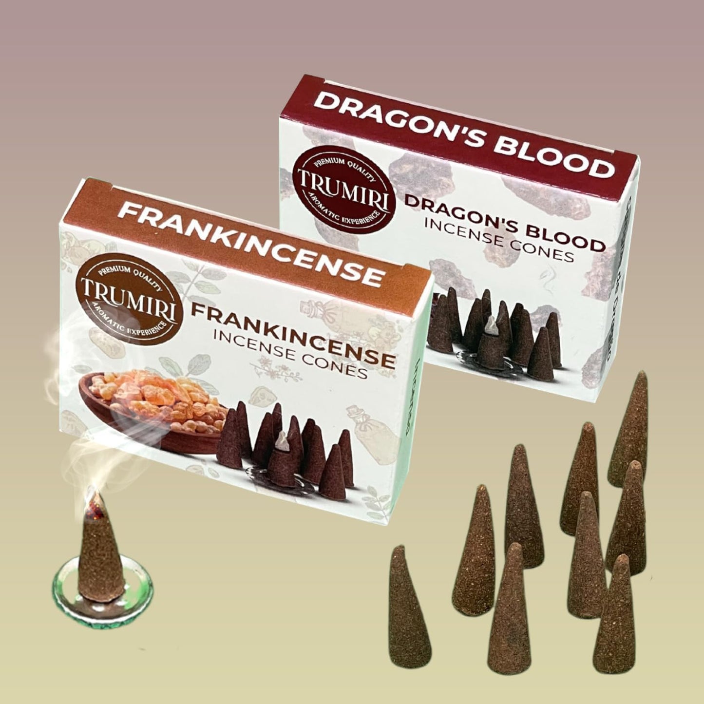 Incense Cones Combo Pack - 10 Cedar 10 Pine Scented Cones