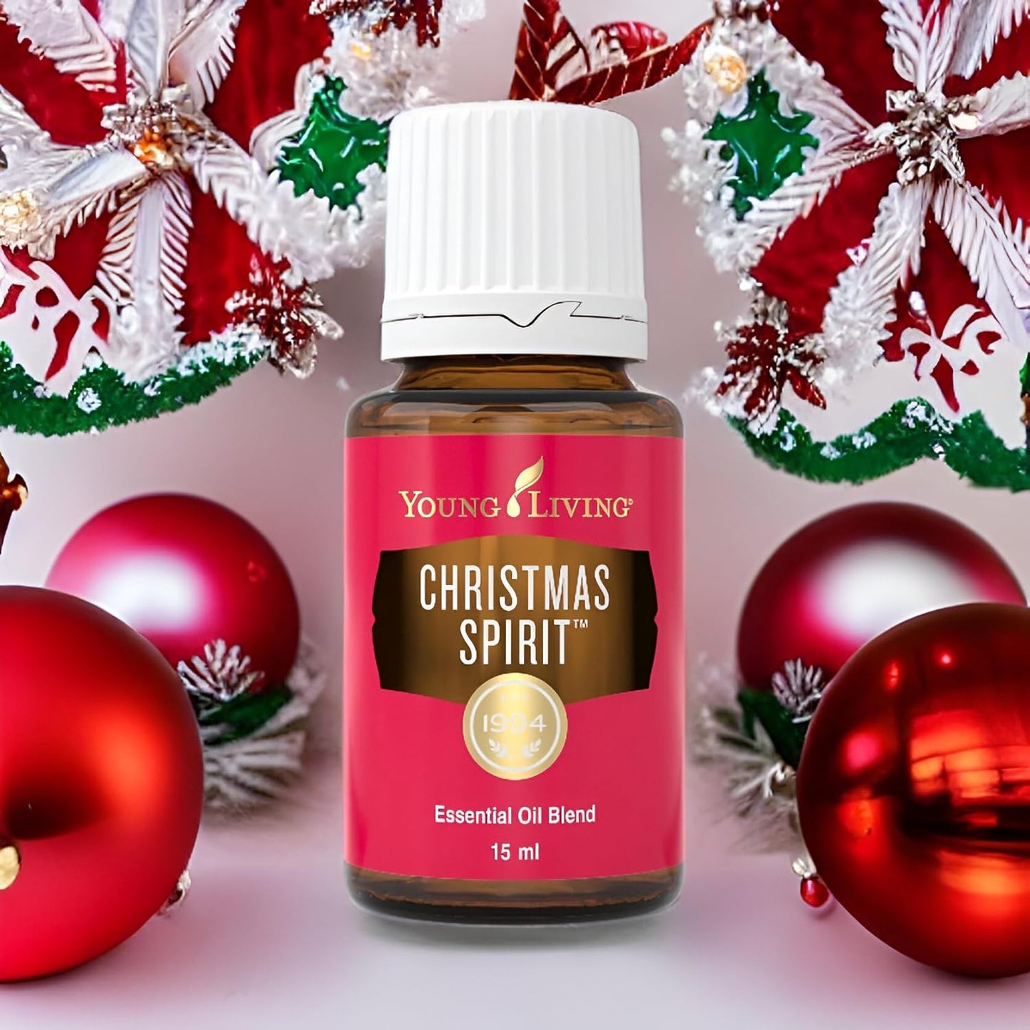 Young Living Christmas Spirit Essential Oil | Use with Essential Oil Diffuser | Add to Spray Bottle to Spritz on Christmas Tree, Clothes, or The Home | Perfect Home Essentials for The Holidays