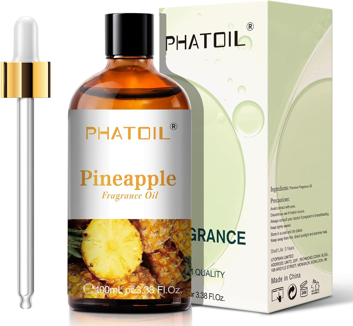 PHATOIL 3.38 FL.OZ Coconut & Vanilla Fragrance Oils for Aromatherapy, Essential Oils for Diffusers for Home, Perfect for Diffuser, Yoga, DIY Candle and Soap Making - 100ml