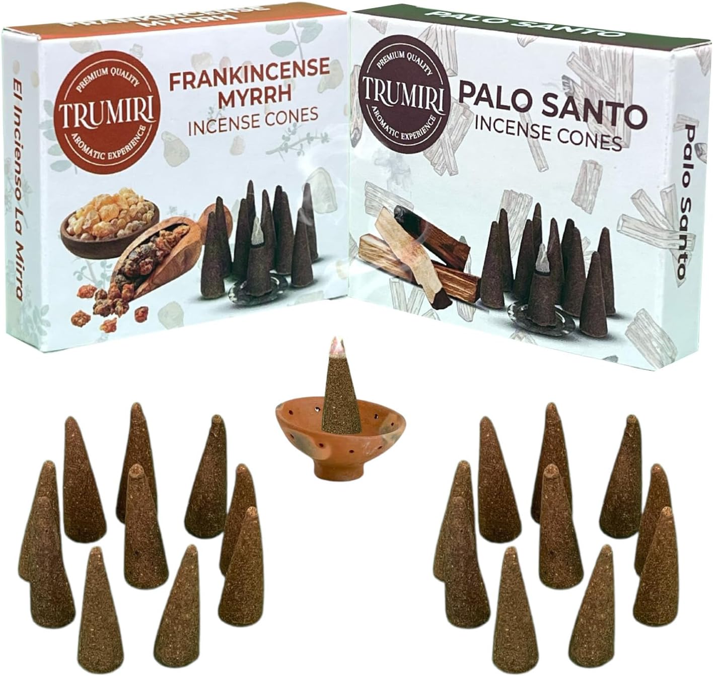 Incense Cones Combo Pack - 10 Cedar 10 Pine Scented Cones