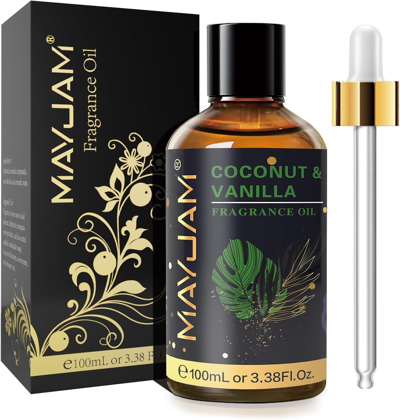 MAYJAM Essential Oil for Diffusers, Essential Oil with Premium Glass Dropper