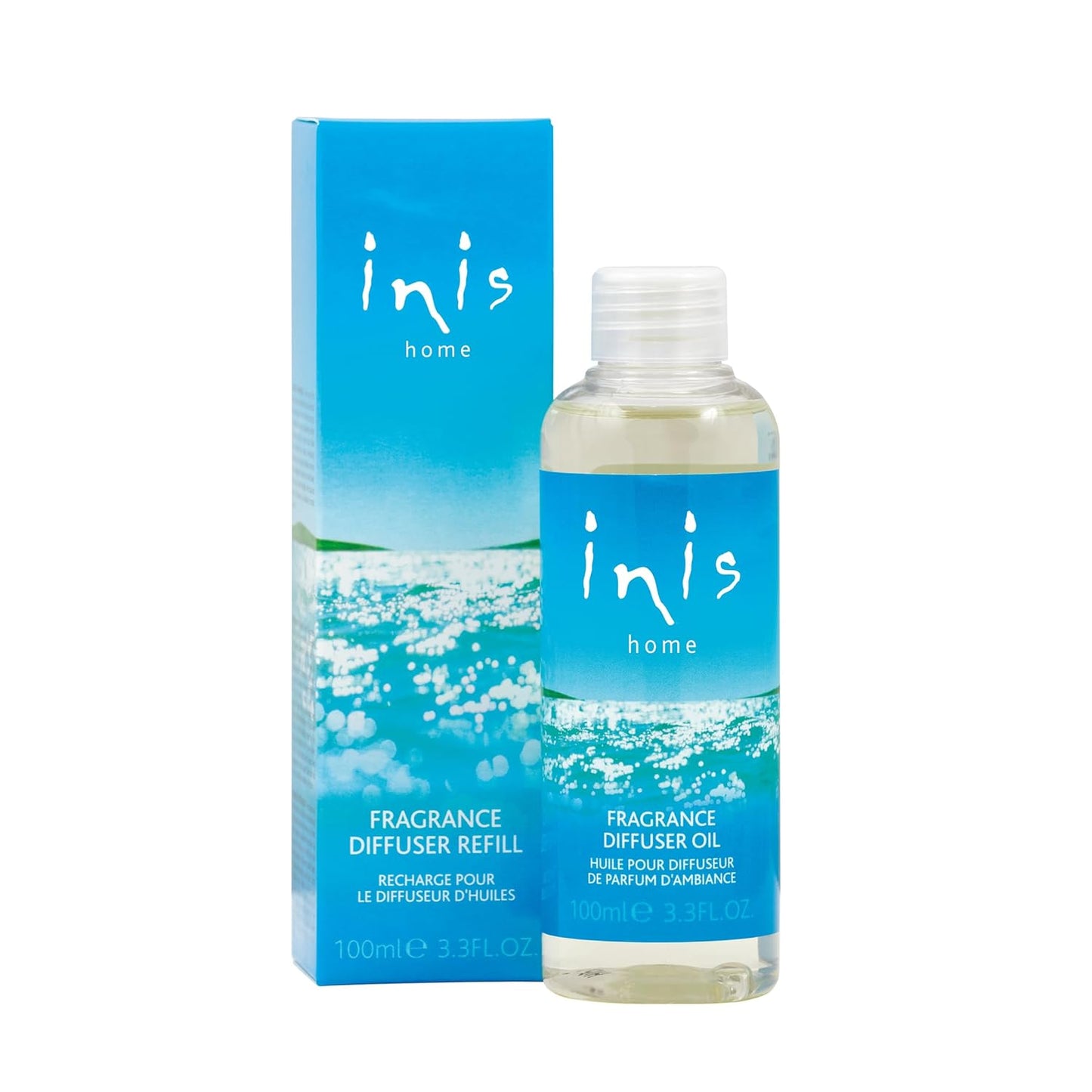 Inis the Energy of the Sea Fragrance Diffuser Refill - 3.3 Fluid Ounce - Diffuser for Home - Reed Diffuser - Reed Diffuser for Home - Scent Diffuser for Home - Oil Refill - Fragrance Diffuser Oil